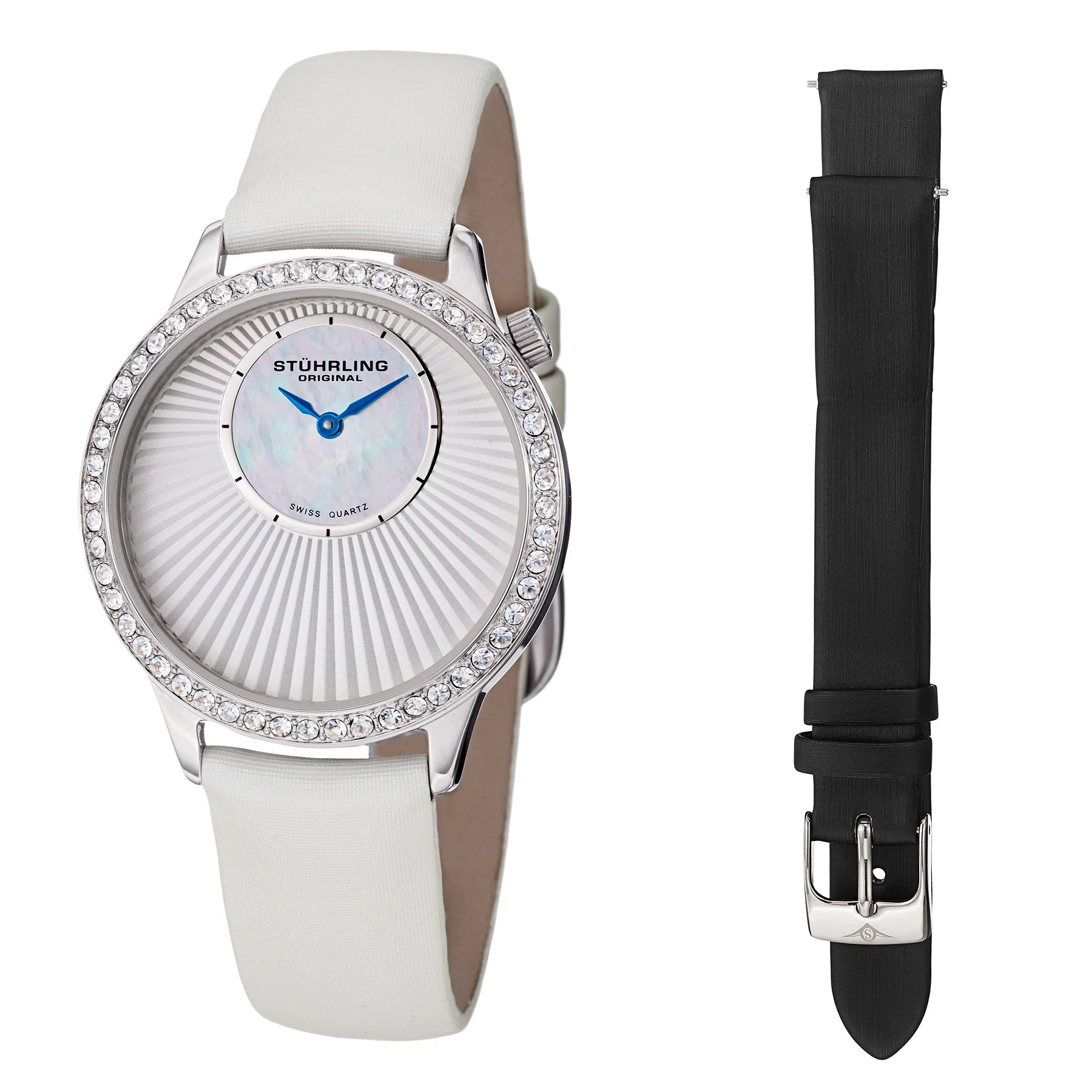 Vogue-336 White Leather | Silver Dial - Image 2