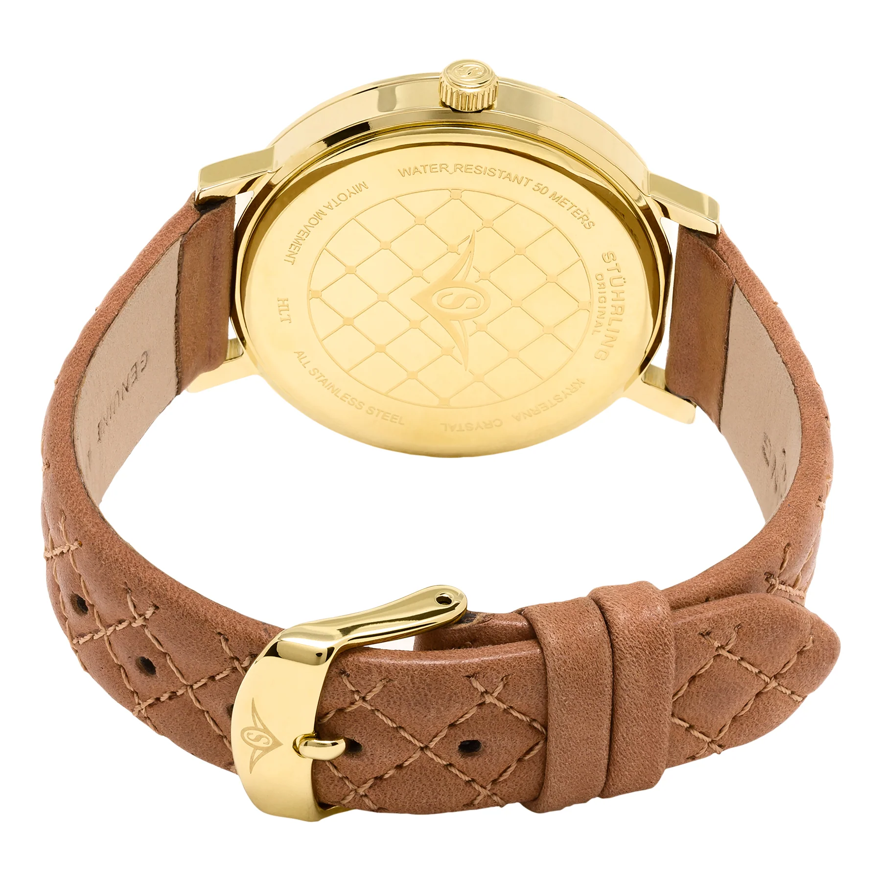 Vogue-462.02 Tan Leather | Gold Dial - Image 3