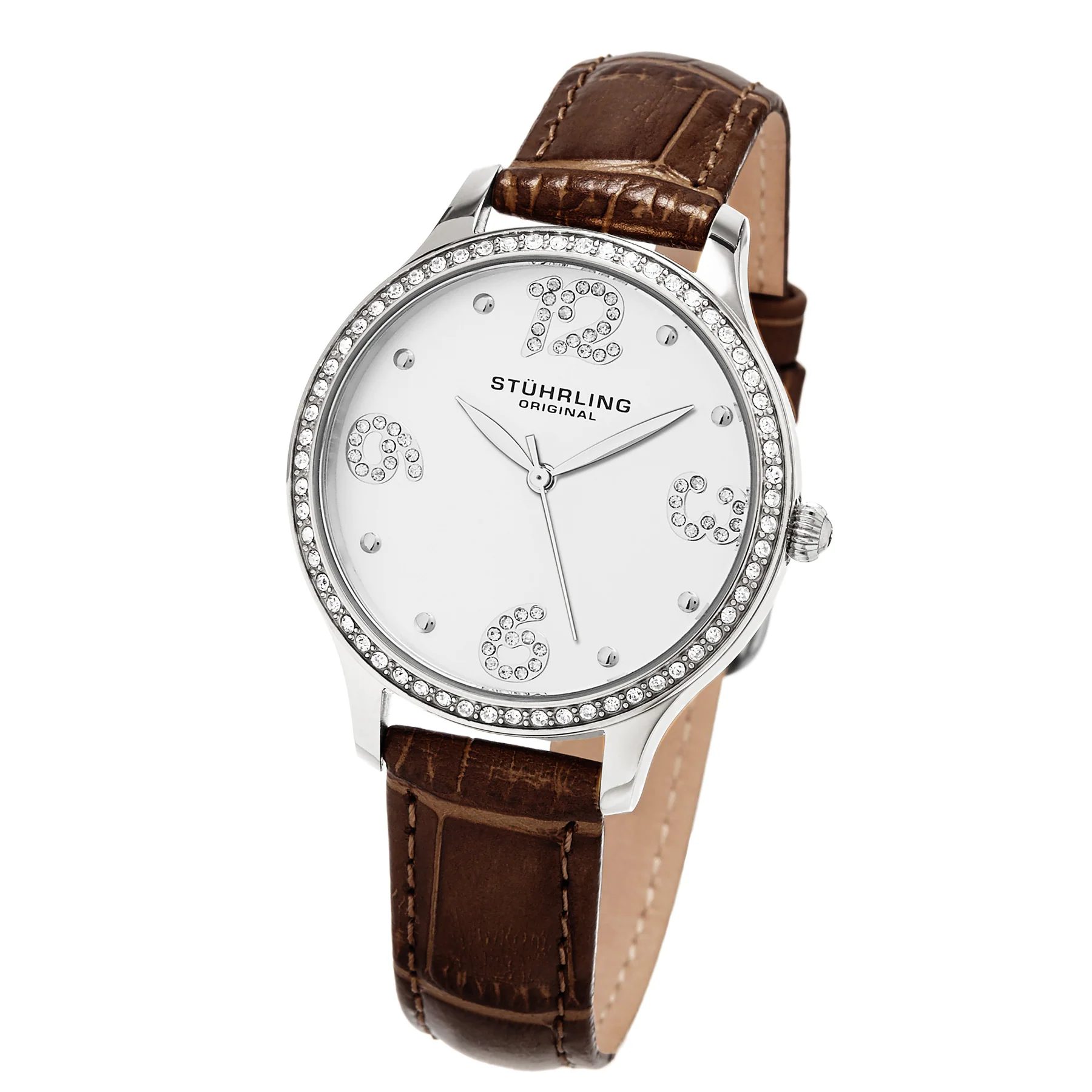 Vogue-560.01 Brown Leather | Silver Dial - Image 2