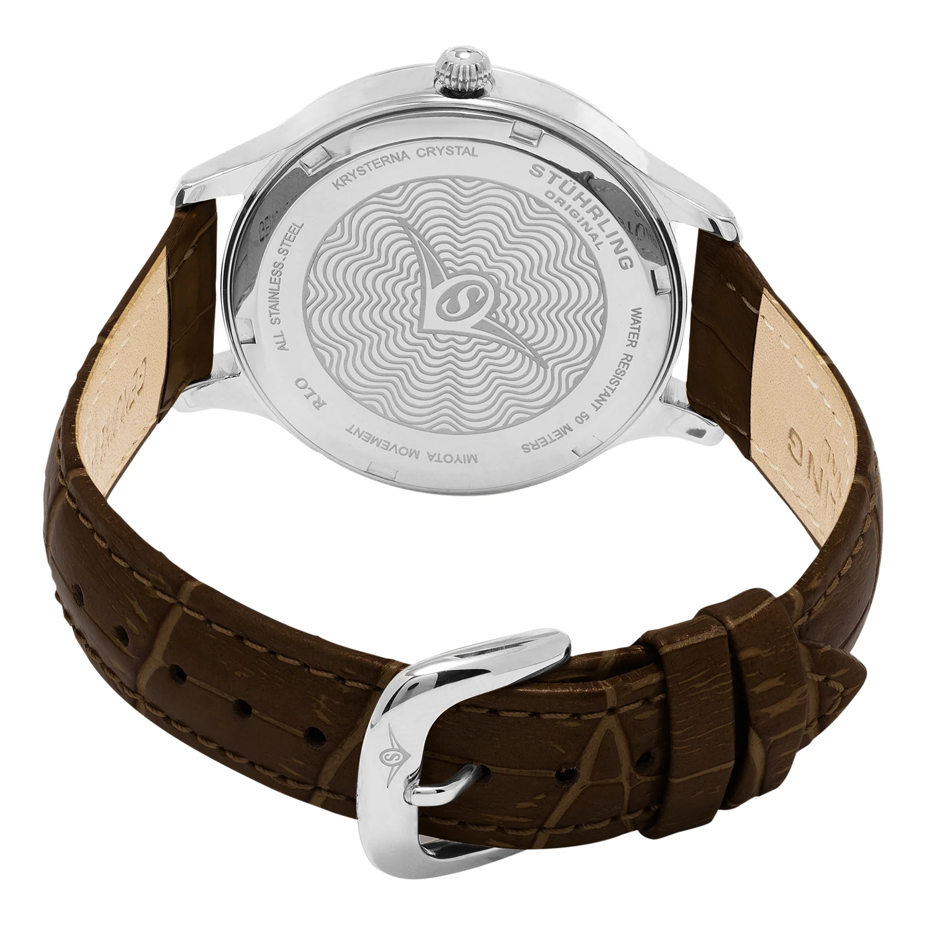 Vogue-560.01 Brown Leather | Silver Dial - Image 3