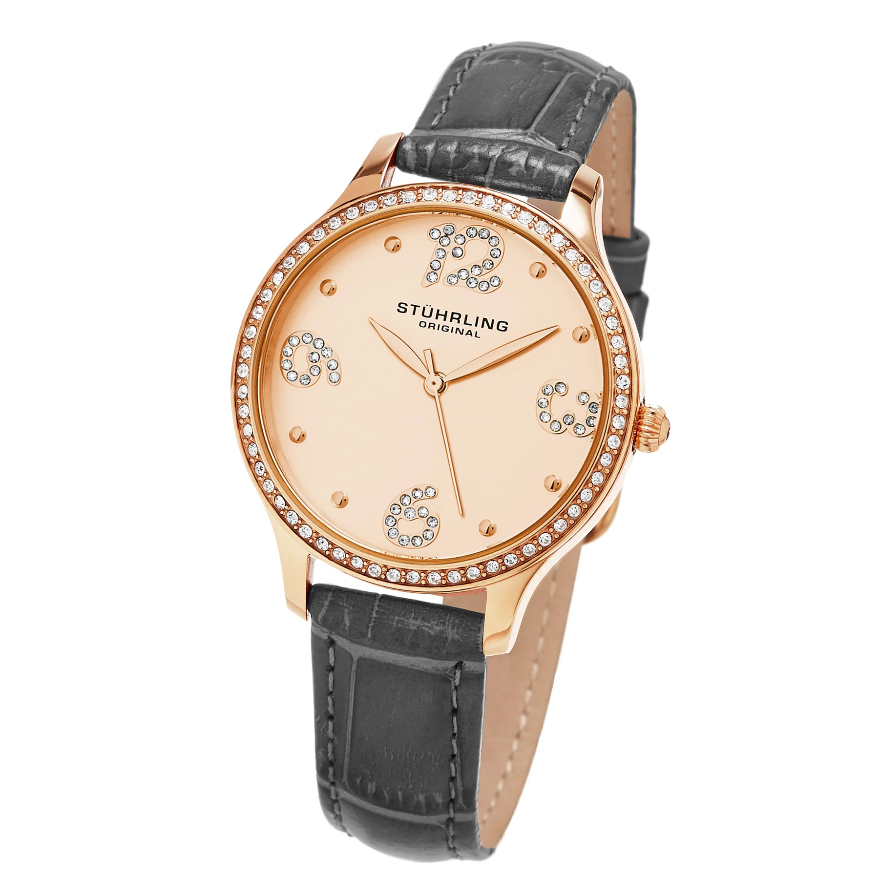 Vogue Gray Leather | Salmon Dial - Image 2