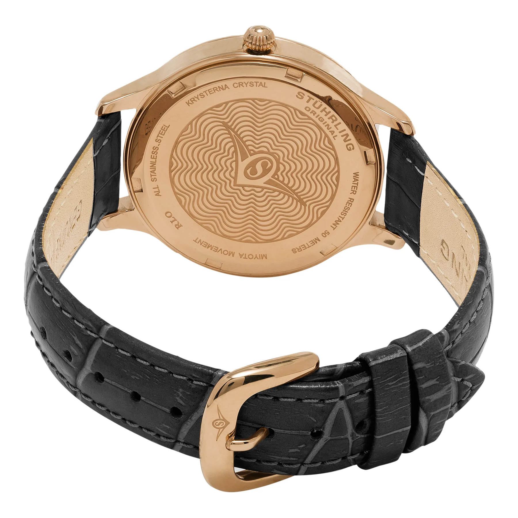 Vogue Gray Leather | Salmon Dial - Image 3