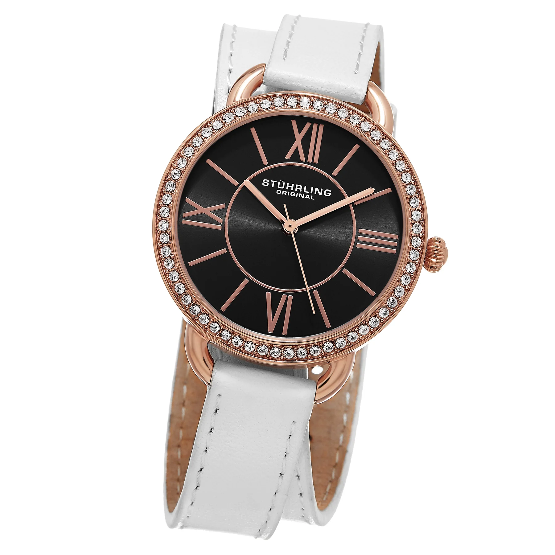 Vogue White Leather | Black Dial - Image 2
