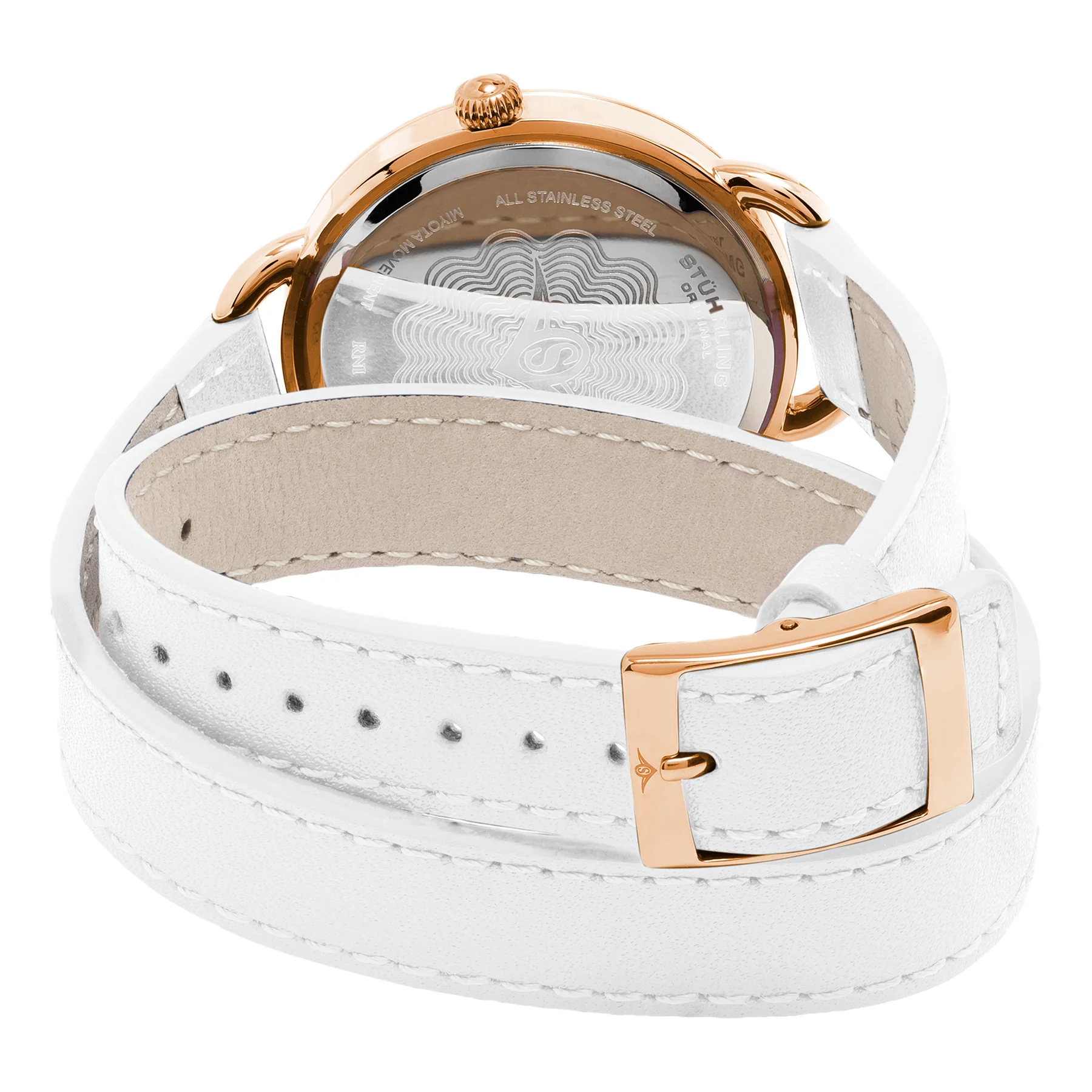 Vogue White Leather | Black Dial - Image 3