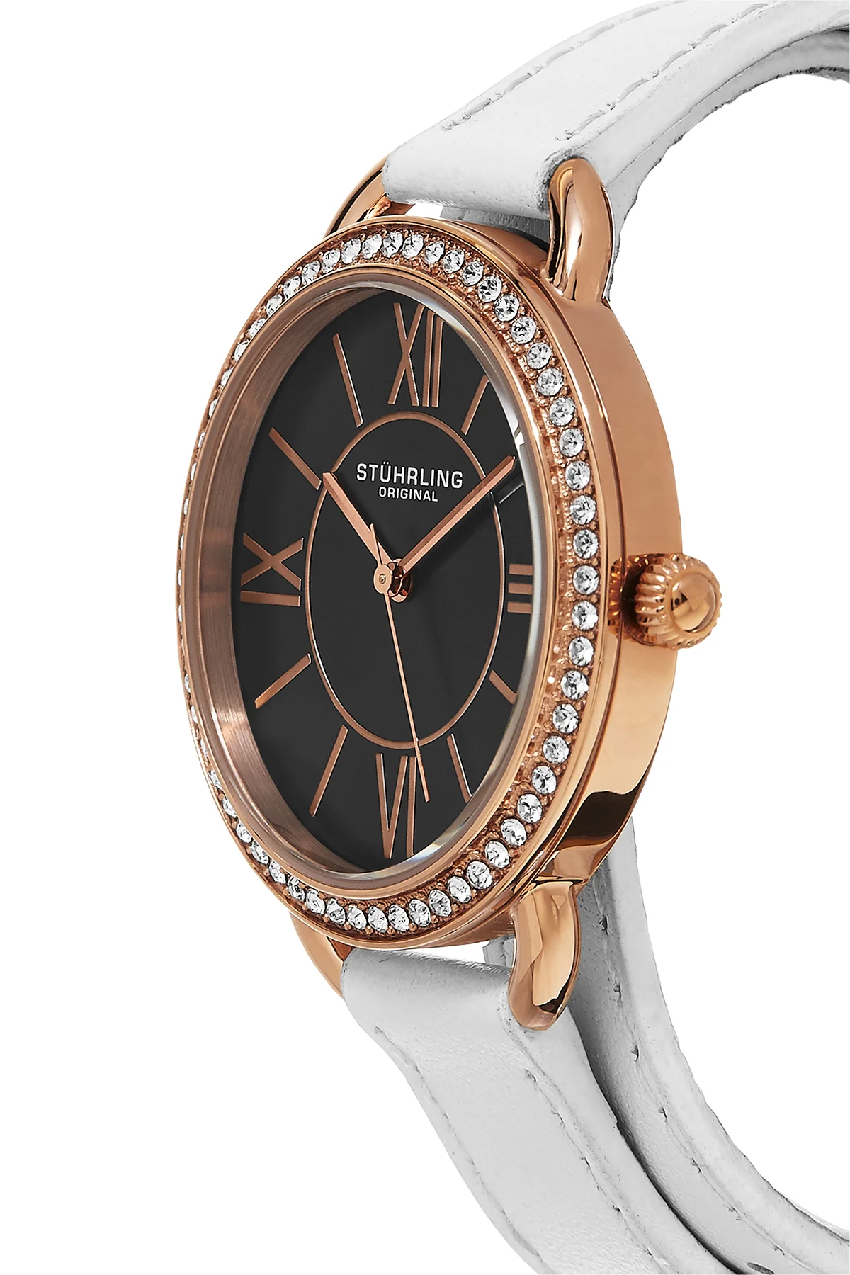 Vogue White Leather | Black Dial - Image 4