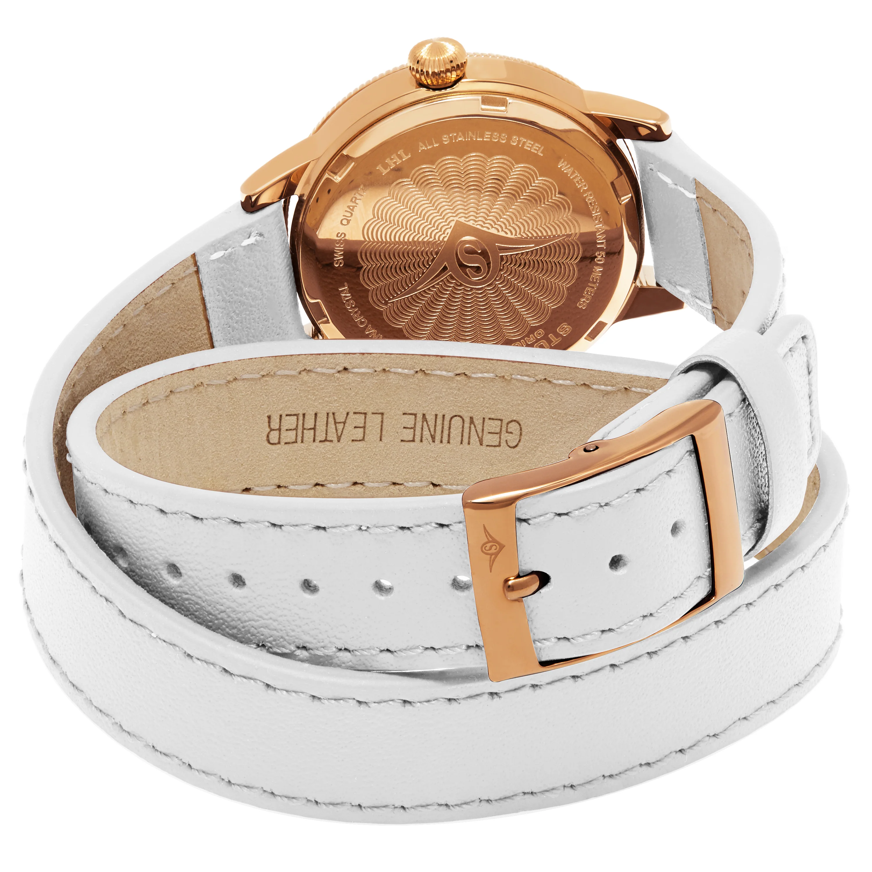 Vogue White/Leather | White Dial - Image 2