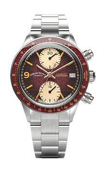 VS1 Burgundy/Stainless Steel | Burgundy Dial