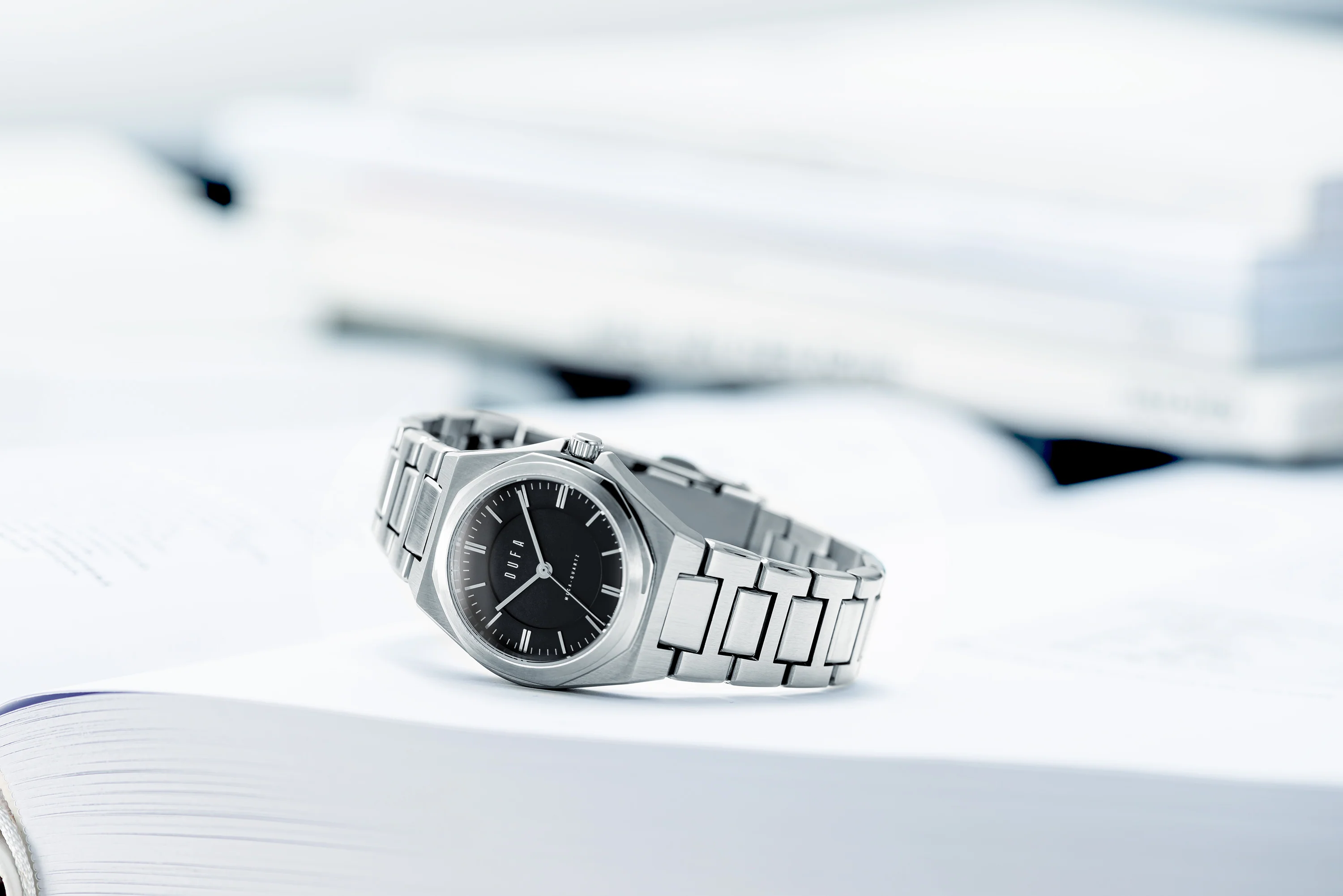 Wachsmann (Ladies) Black & Silver / Stainless Steel | Black Dial - Image 4