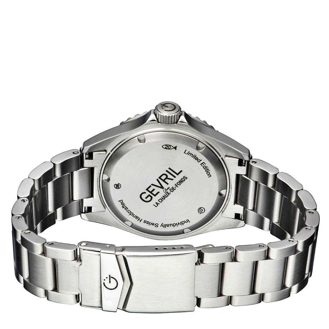 Wall Street GMT Swiss Made SW330 GMT Swiss Automatic Diver's watch black/red | Black Dial - Image 3