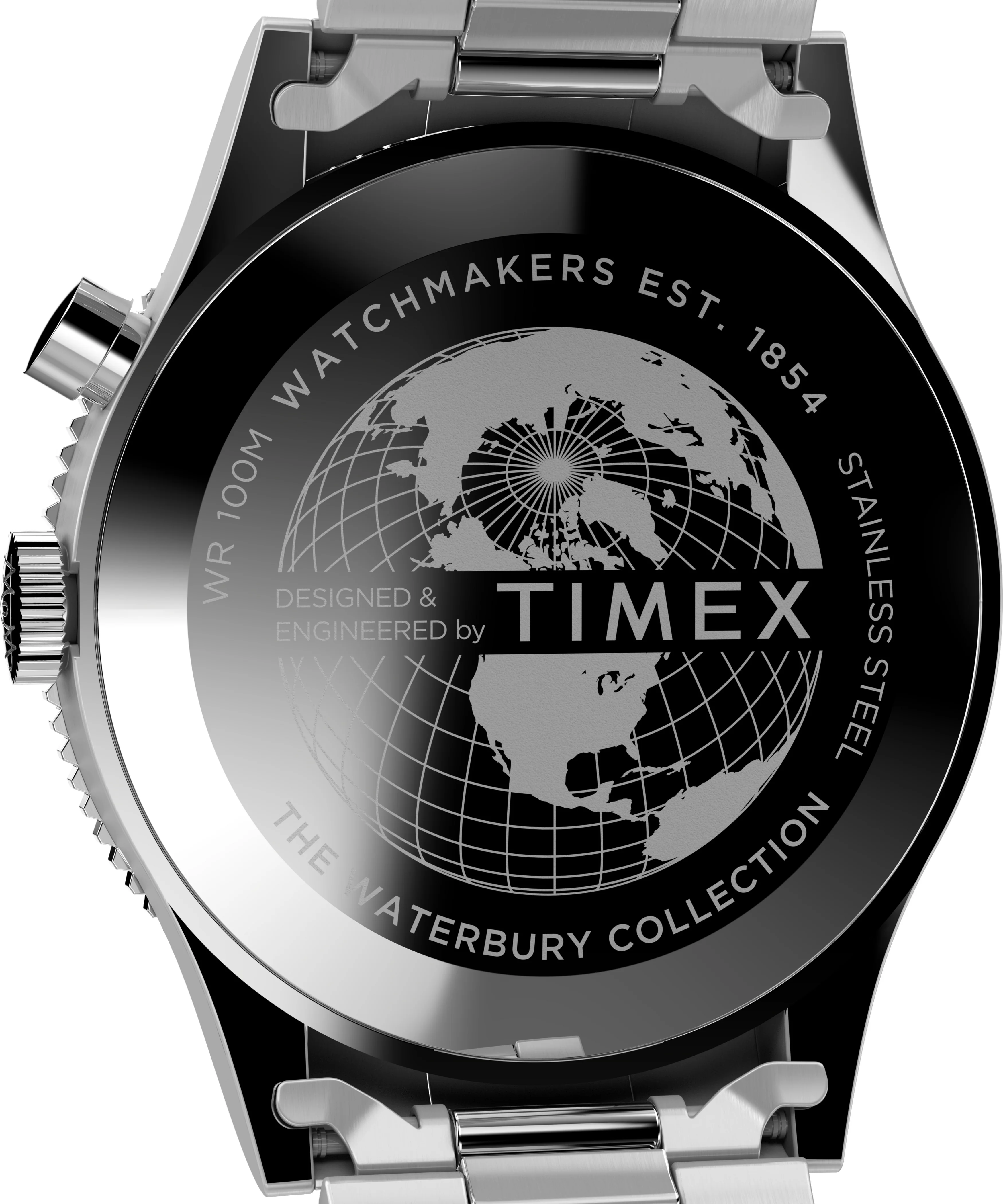 WATERBURY Stainless Steel / Stainless Steel | Black Dial - Image 2