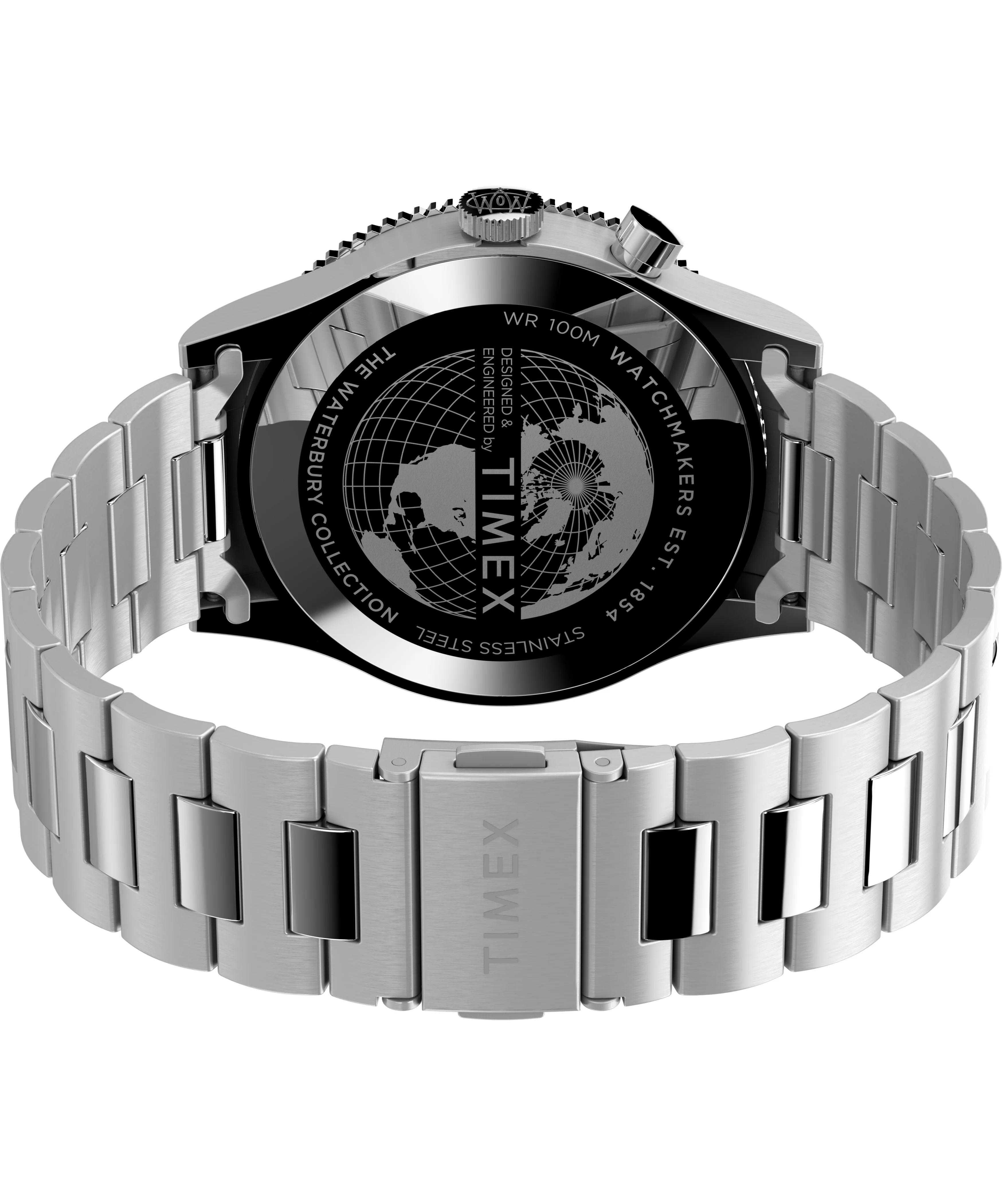 WATERBURY Stainless Steel / Stainless Steel | Black Dial - Image 3