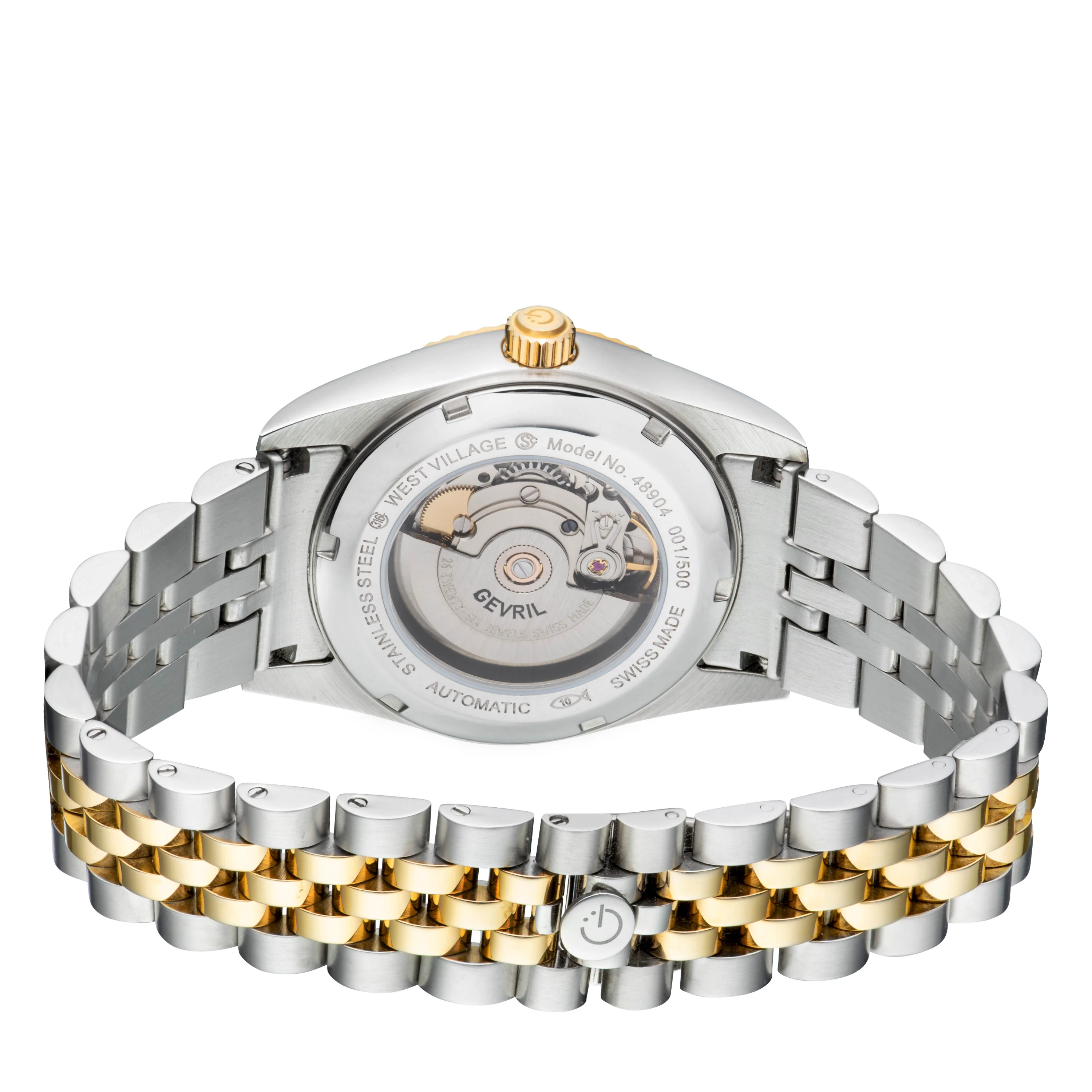 West Village Gevril Sellita Automatic SW200 Swiss Made fluted bezel watch - Image 2