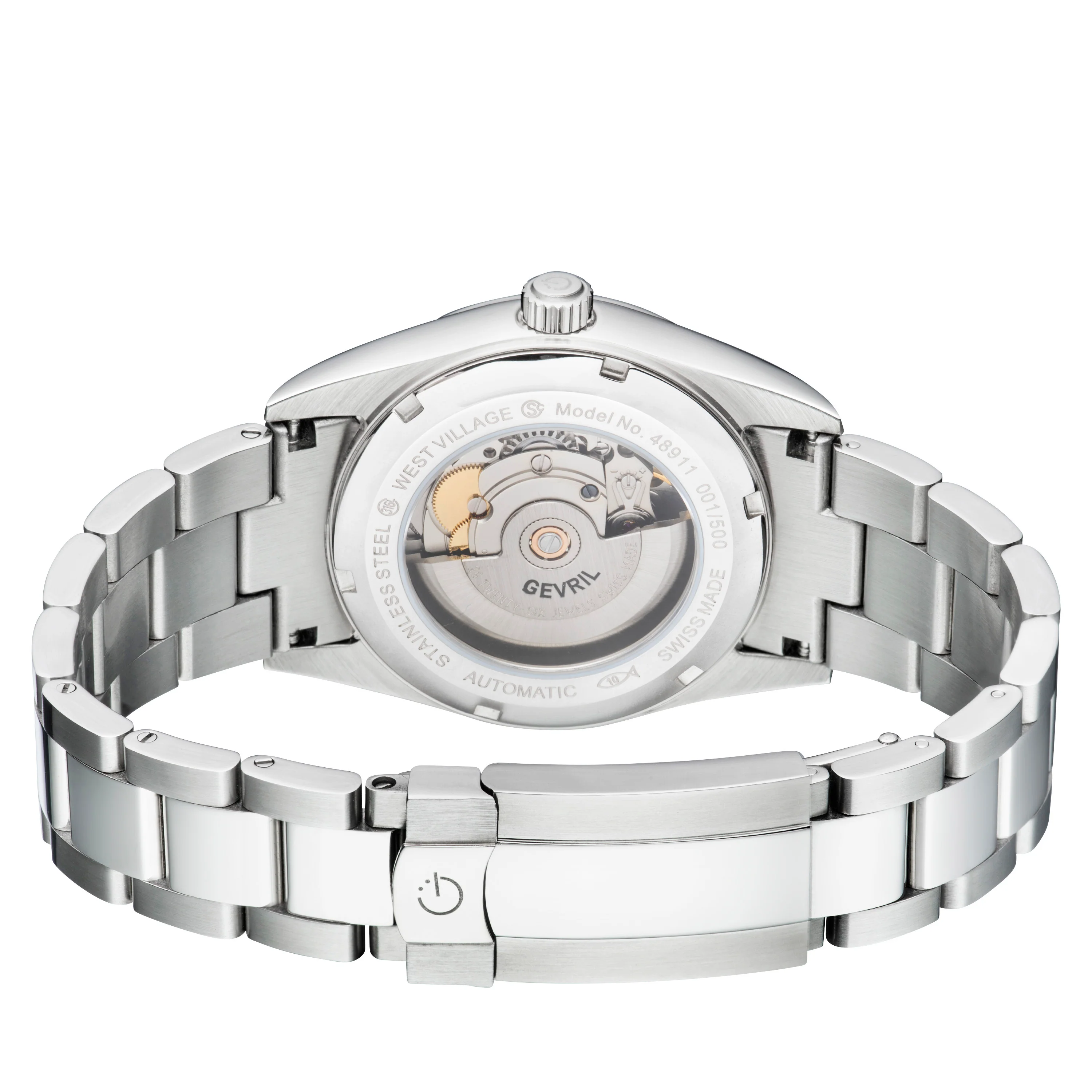 West Village Sellita SW200 Silver/Light Blue,Silver band | Blue Dial - Image 2