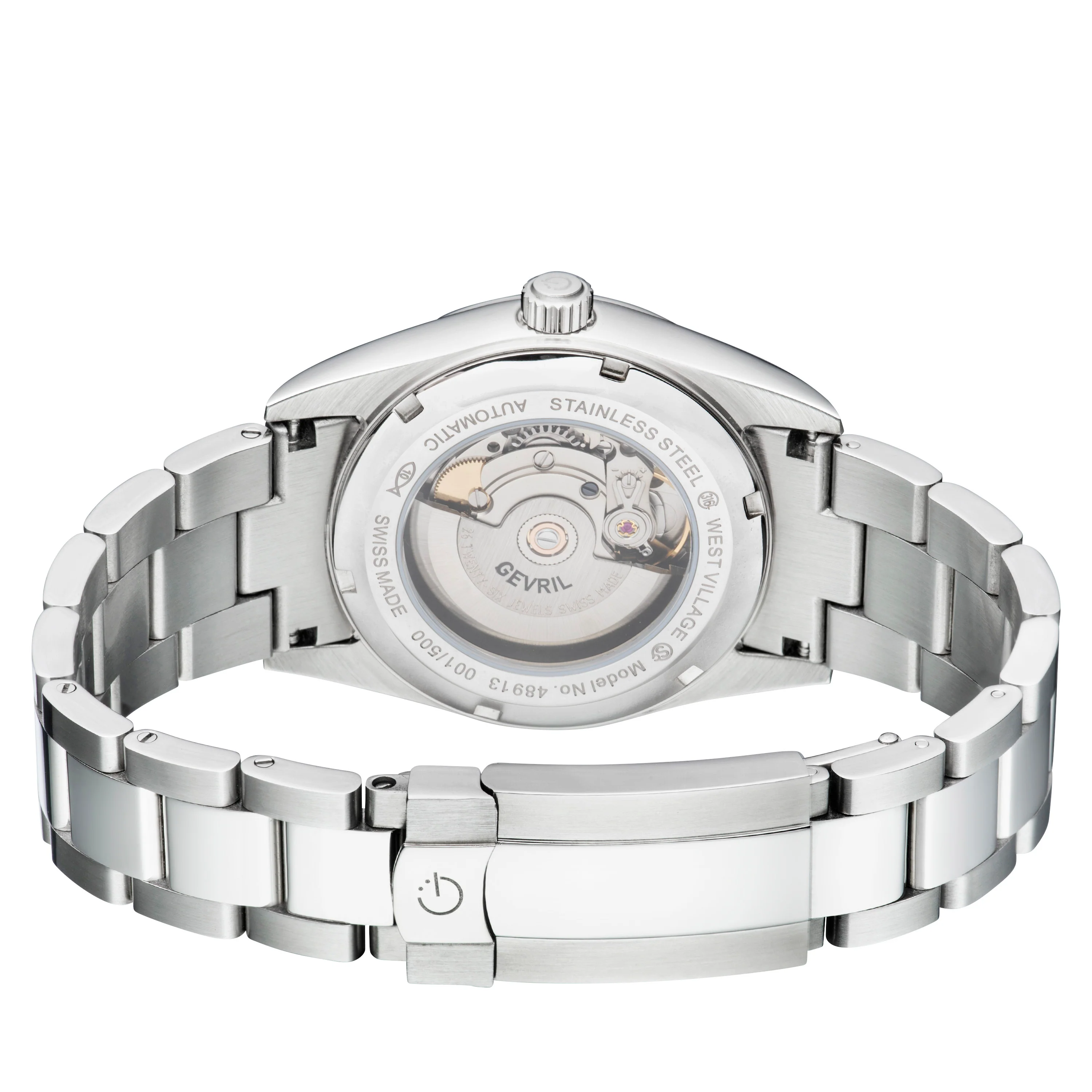 West Village Sellita SW200 Swiss Automatic Watch Silver/Tiffany Blue,Silver band - Image 2