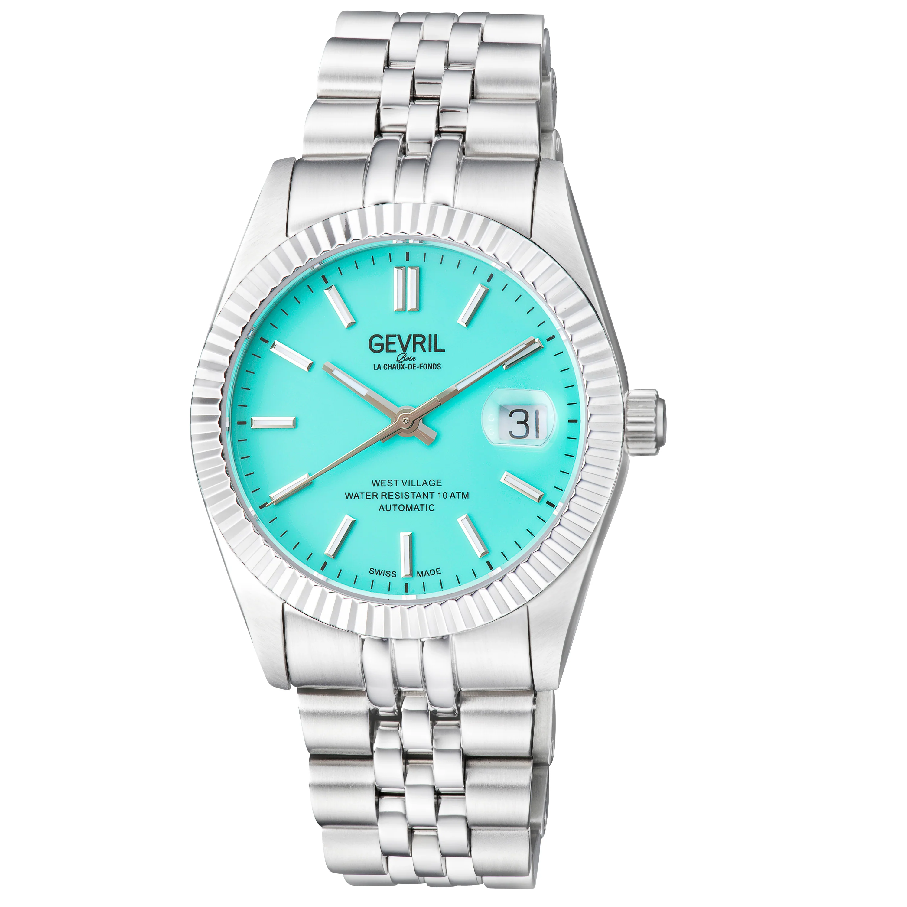 West Village Automatic Sellita SW200 Silver/Blue,Silver band | Blue Dial