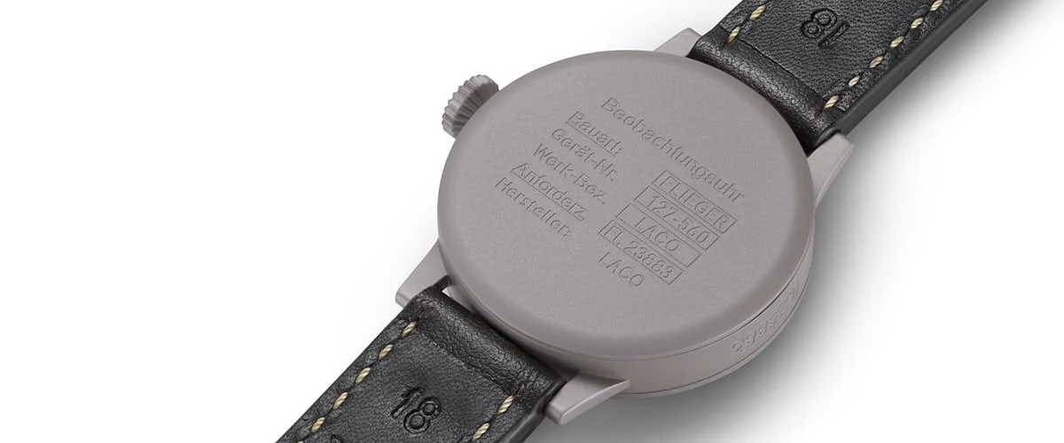 Westerland Pilot Watch Original 45mm Handwinding | Black Dial - Image 3