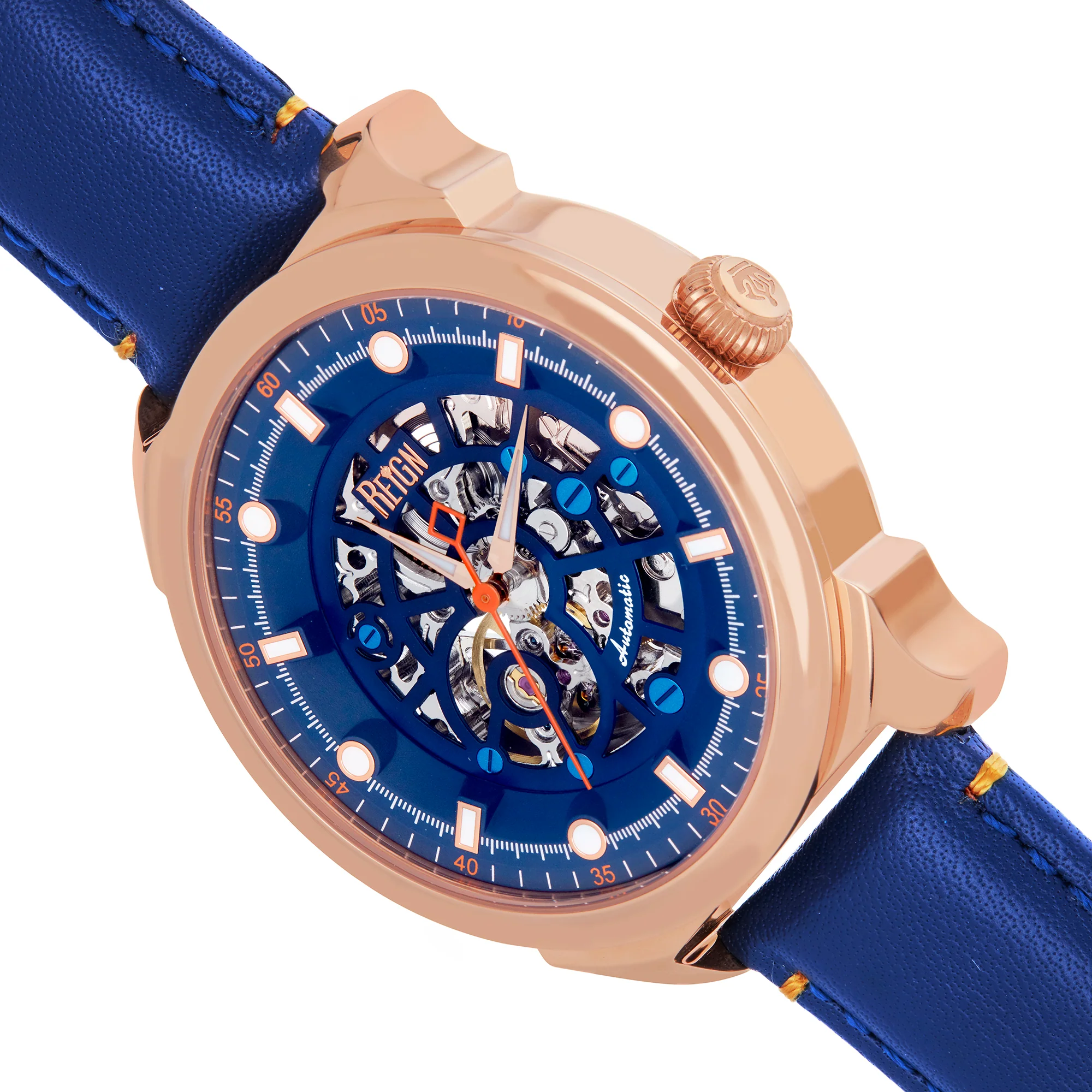 Weston Automatic Rose Gold/Blue | Blue Dial - Image 2