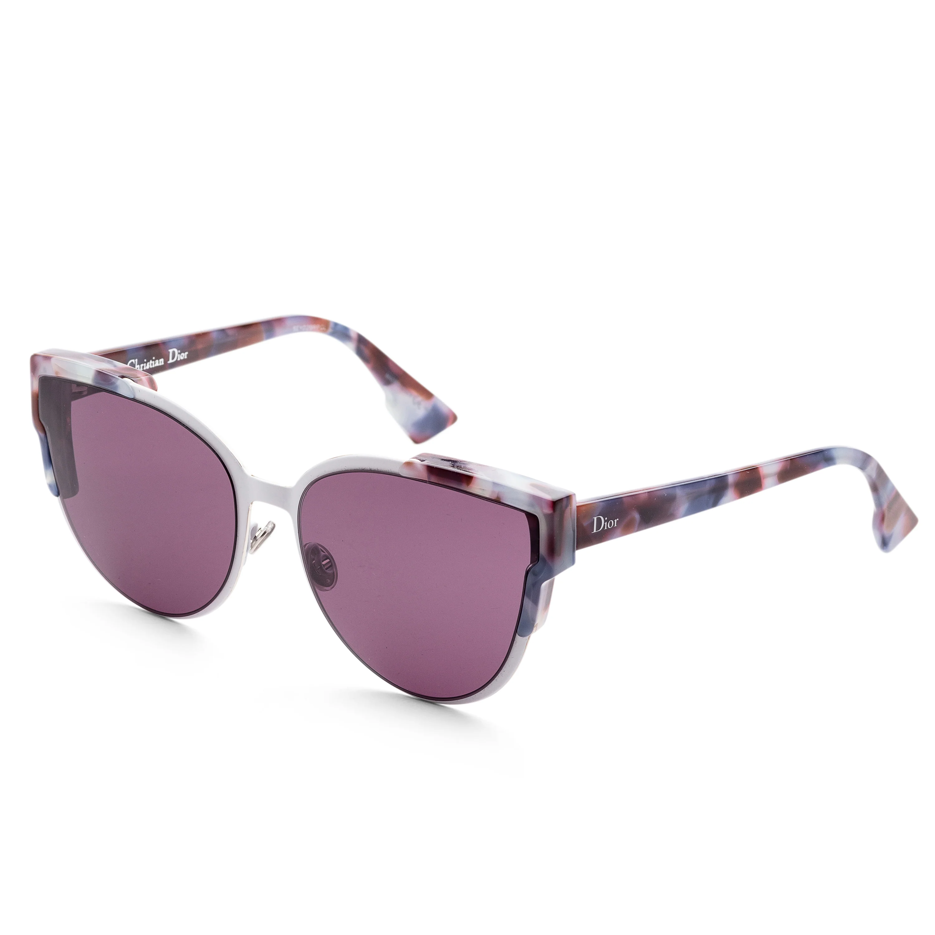 Wildlys Light Pink Havana Frame, Dark Purple Lens | Dial