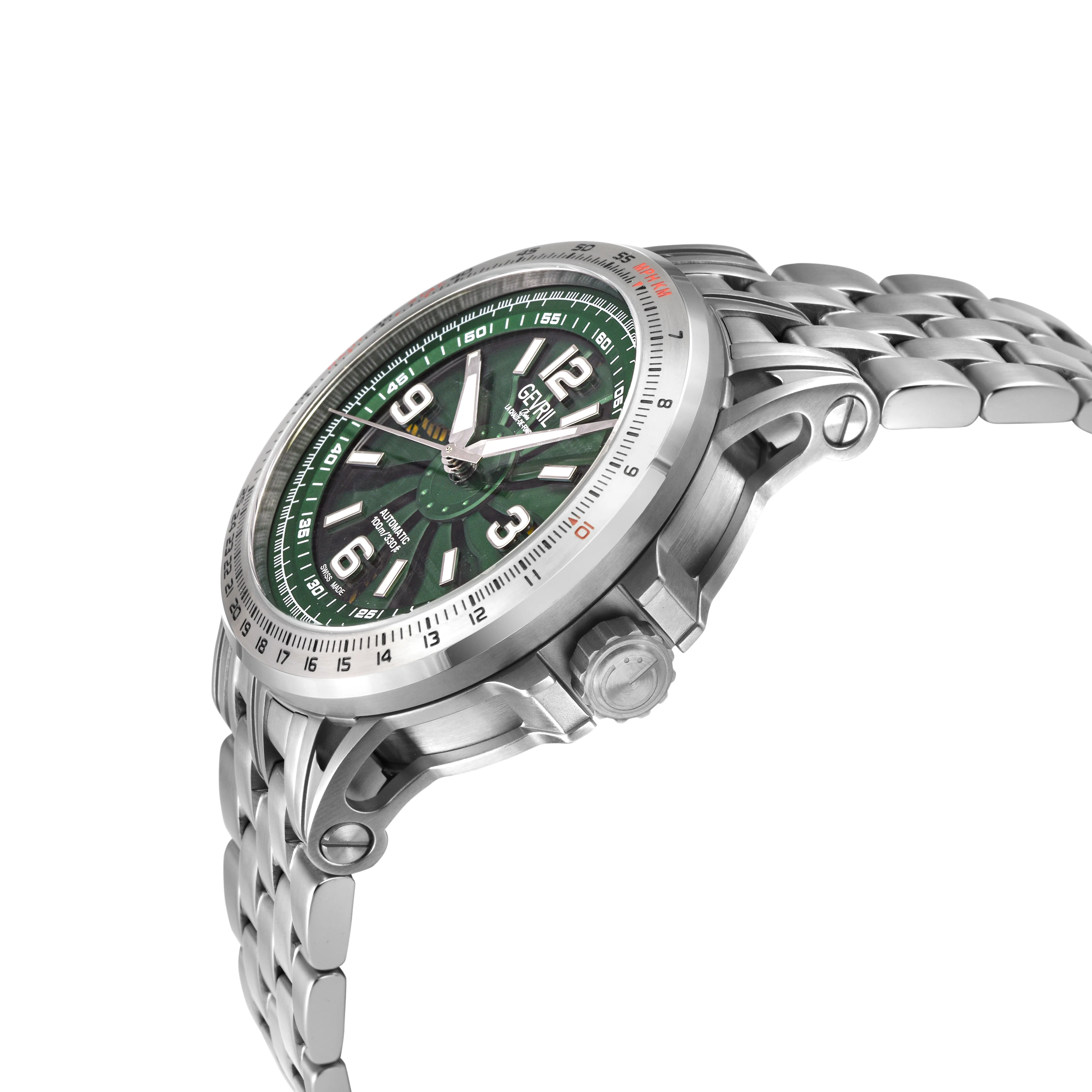 Wind Master Automatic Gevril Men's Automatic Wind Master Green Dial Stainless Steel Bracelet | Green Dial - Image 2