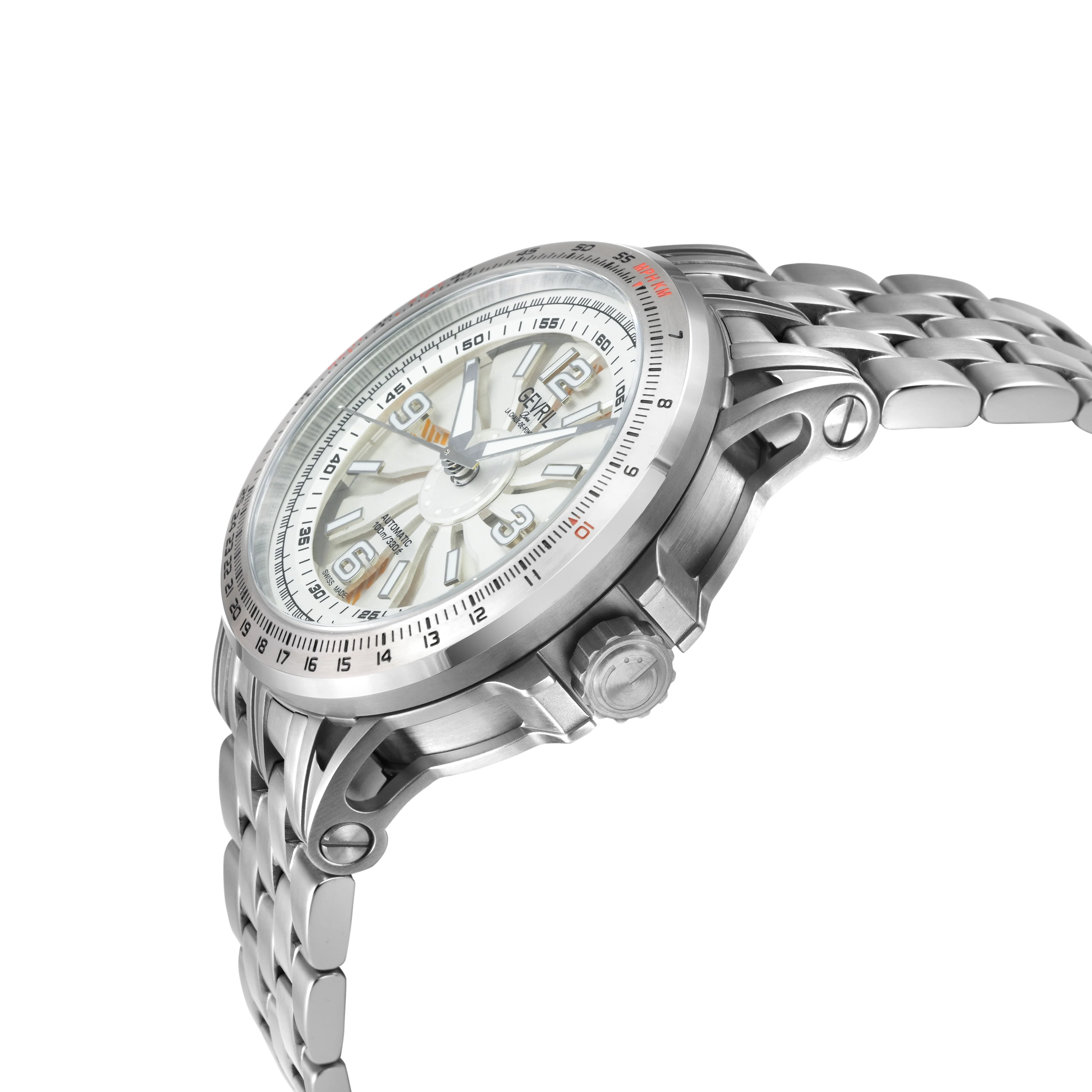 Wind Master Automatic Gevril Men's Automatic Wind Master Silver Dial Stainless Steel Bracelet | Silver Dial - Image 2