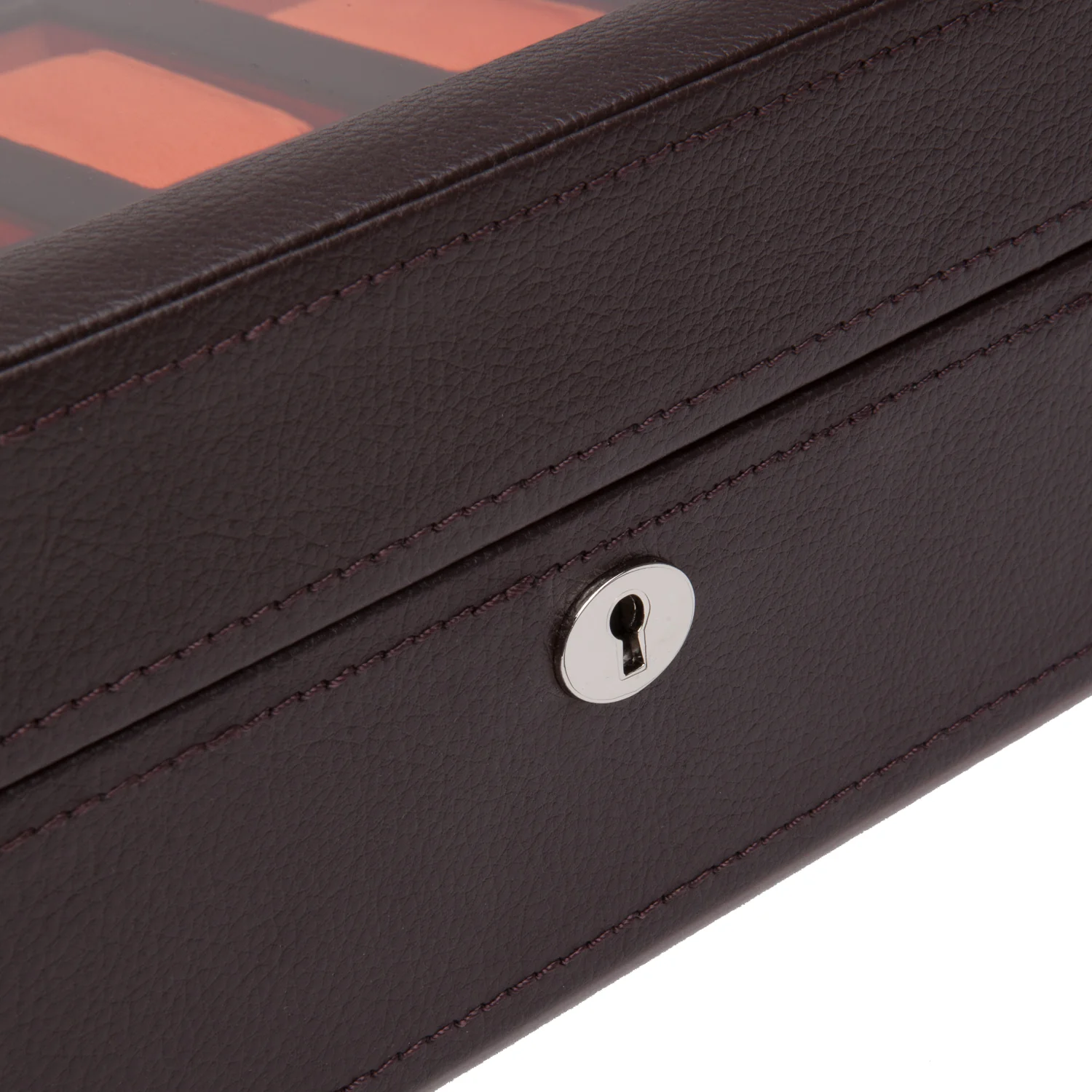 Windsor Brown/Orange - 10 Slot Watch Box - Image 4