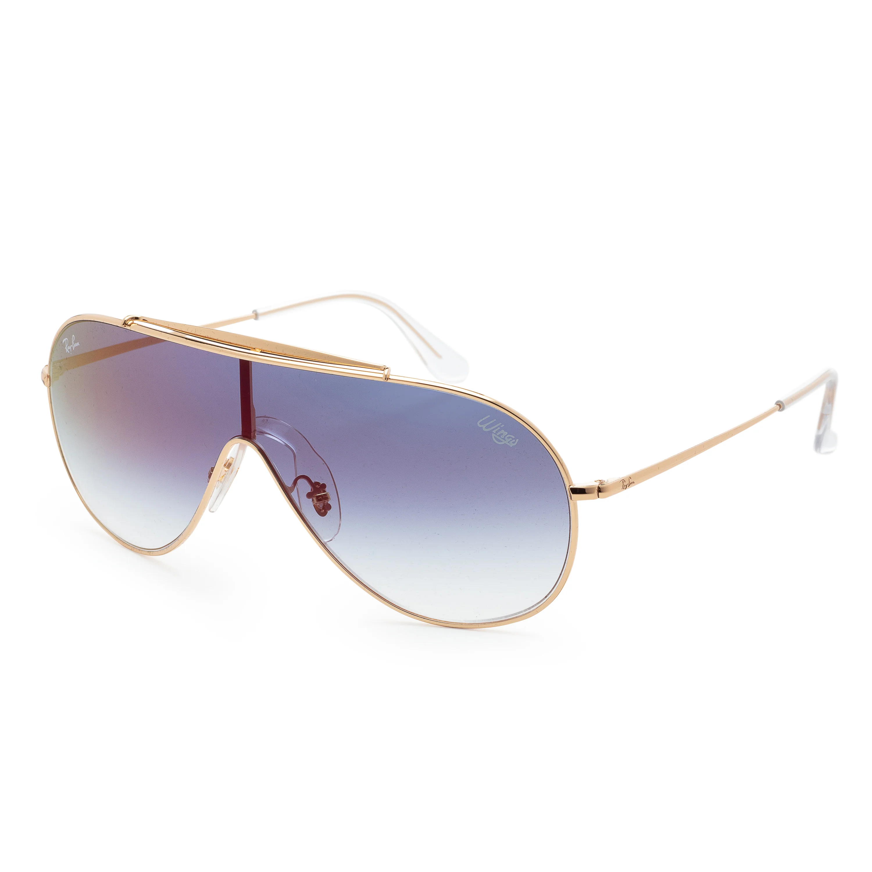 Wings Gold Frame, Pink Dark Mirror Red Lens | Dial