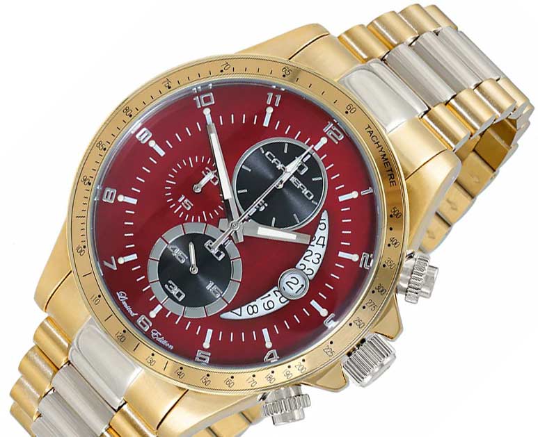 WINNER CIRCLE Red/2-Tone Gold | Red / Black Dial - Image 4