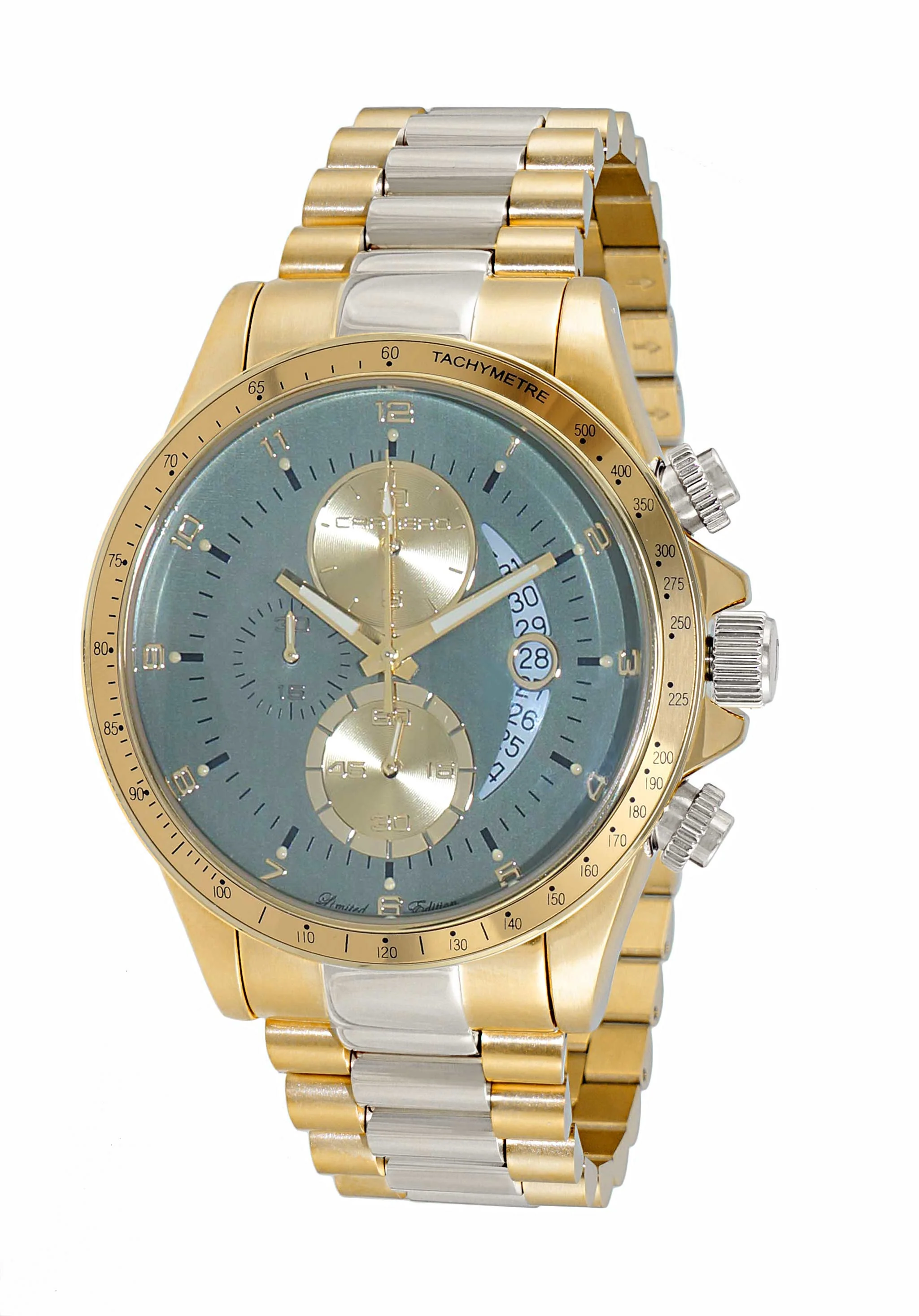 WINNER CIRCLE Teal Green/2-Tone Gold | Green Dial