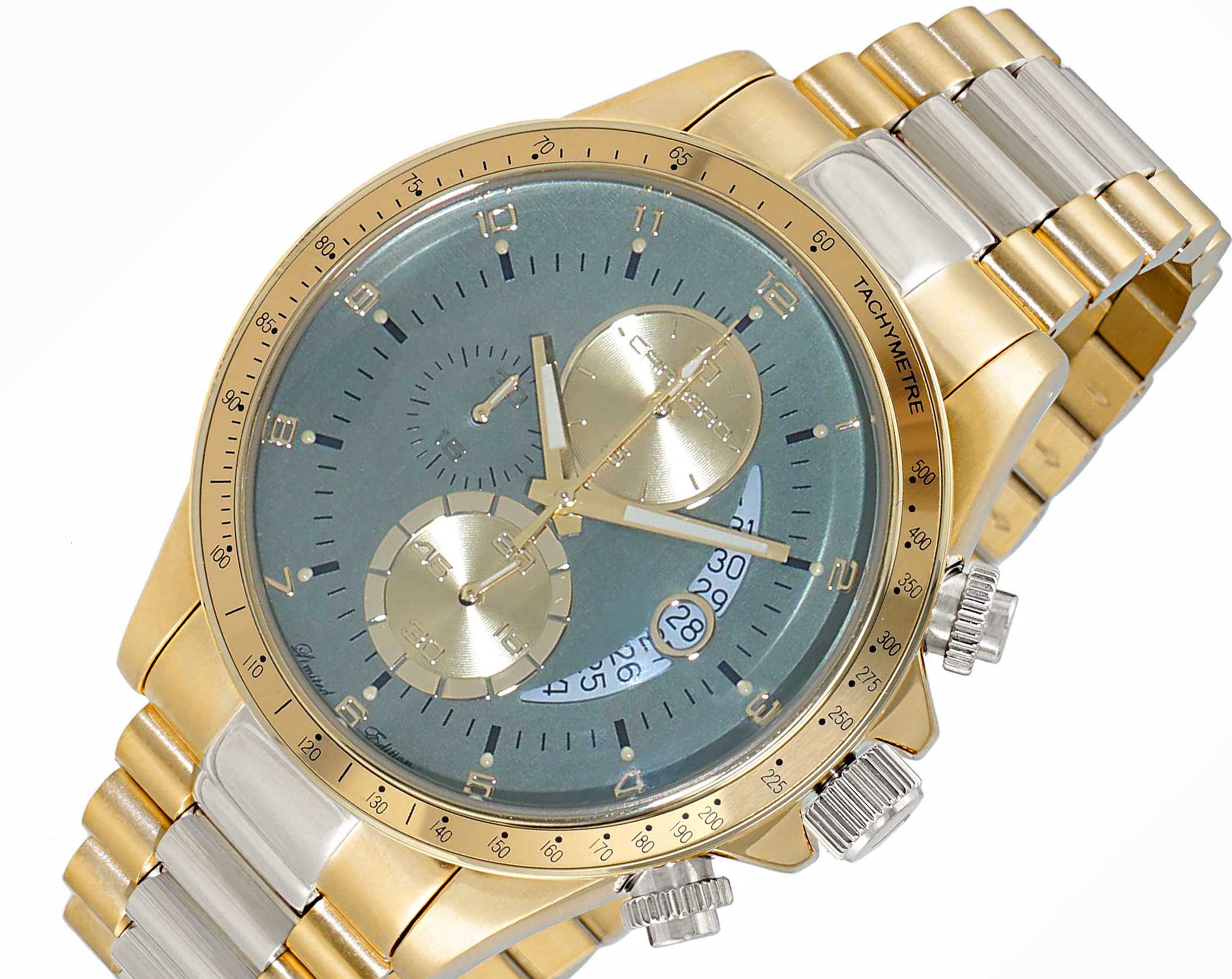 WINNER CIRCLE Teal Green/2-Tone Gold | Green Dial - Image 4