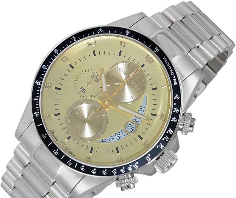 WINNER CIRCLE Yellow-Gold/Black - Silvertone | Yellow Dial - Image 4