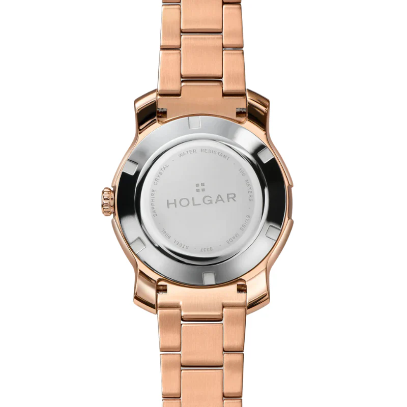 Women's Champagne Dial, 5N Rose Gold Case and Bracelet | Brown Dial - Image 3
