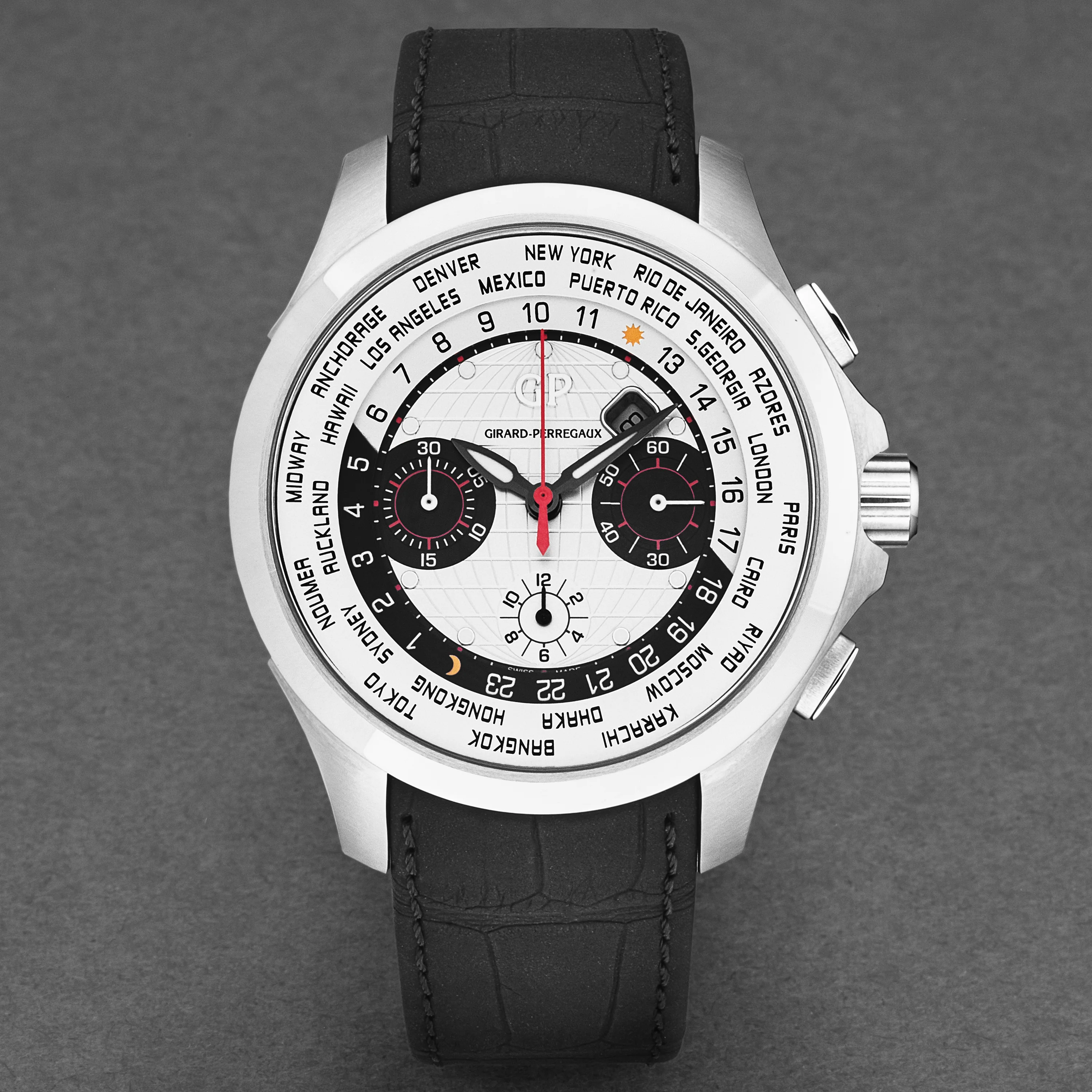 World Timer 4970011131BB6C / silver | Silver Dial - Image 4