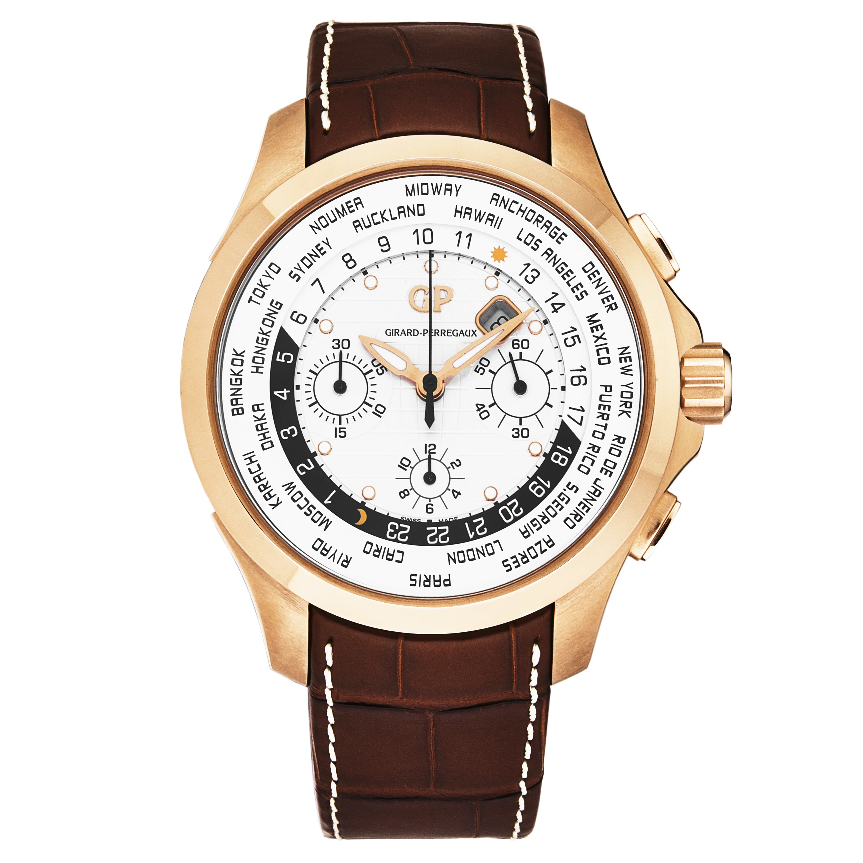 World Timer 4970052134BB6B / silver | Silver Dial