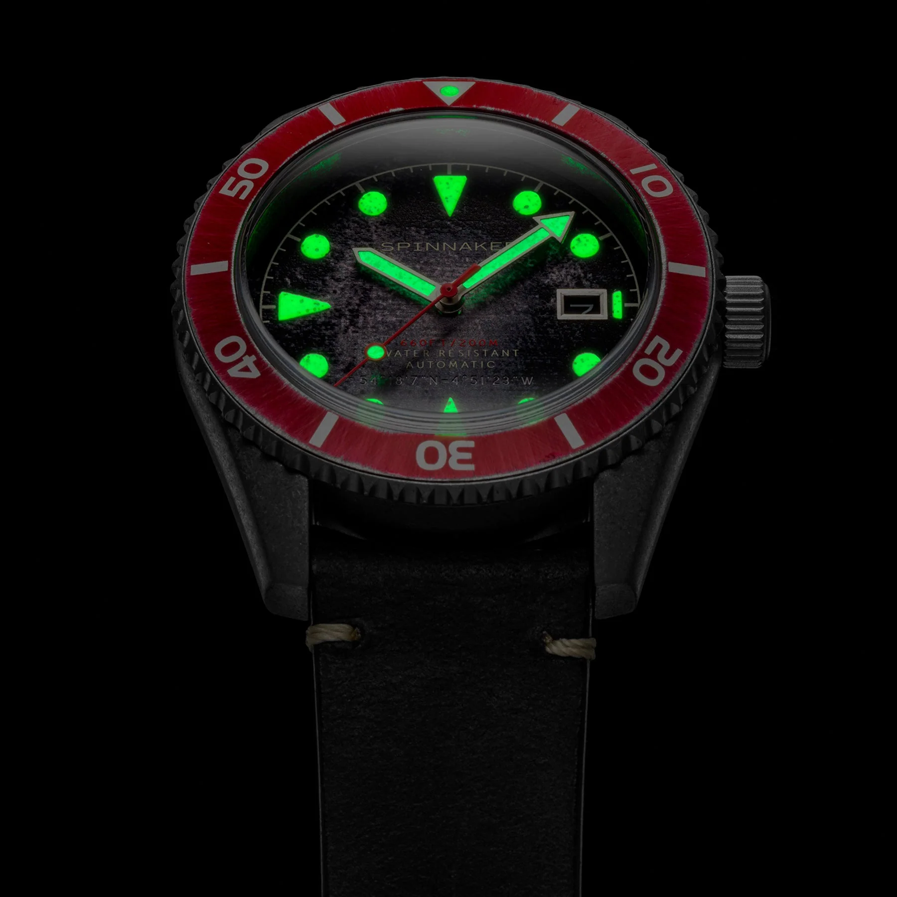 Wreck Red Ring & Gray / Leather | Black Dial - Image 24