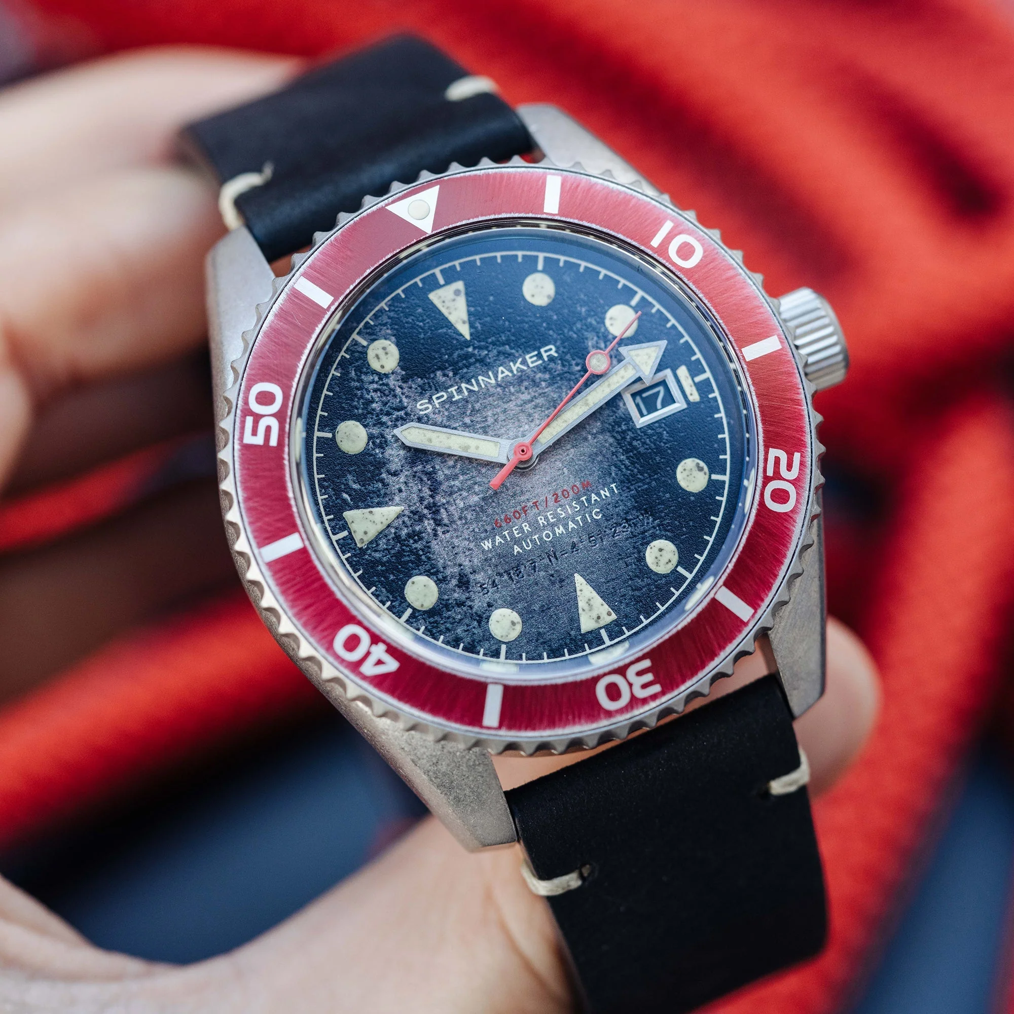 Wreck Red Ring & Gray / Leather | Black Dial - Image 3