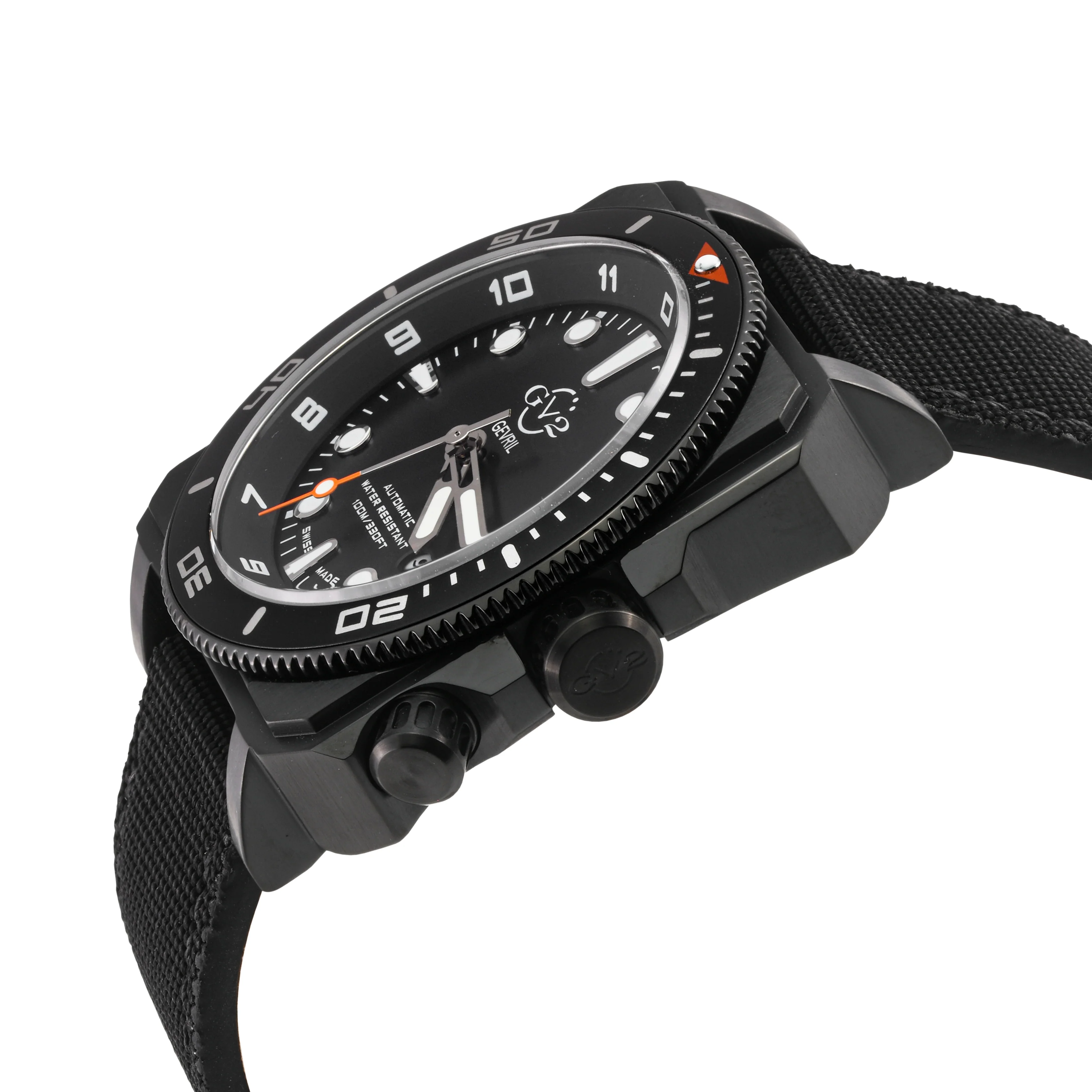 XO Submarine Sellita SW200 rotating bezel Black dial Black PVD Divers watch - Image 3