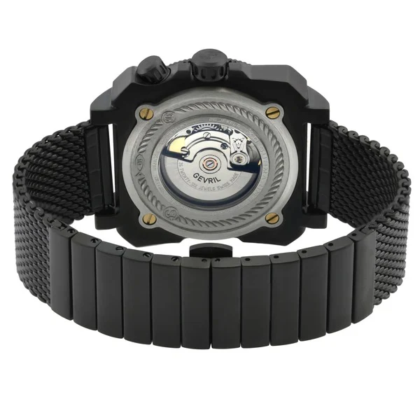 XO Submarine Sellita SW200 rotating bezel Black dial Black PVD Divers watch Mesh | Black Dial - Image 2