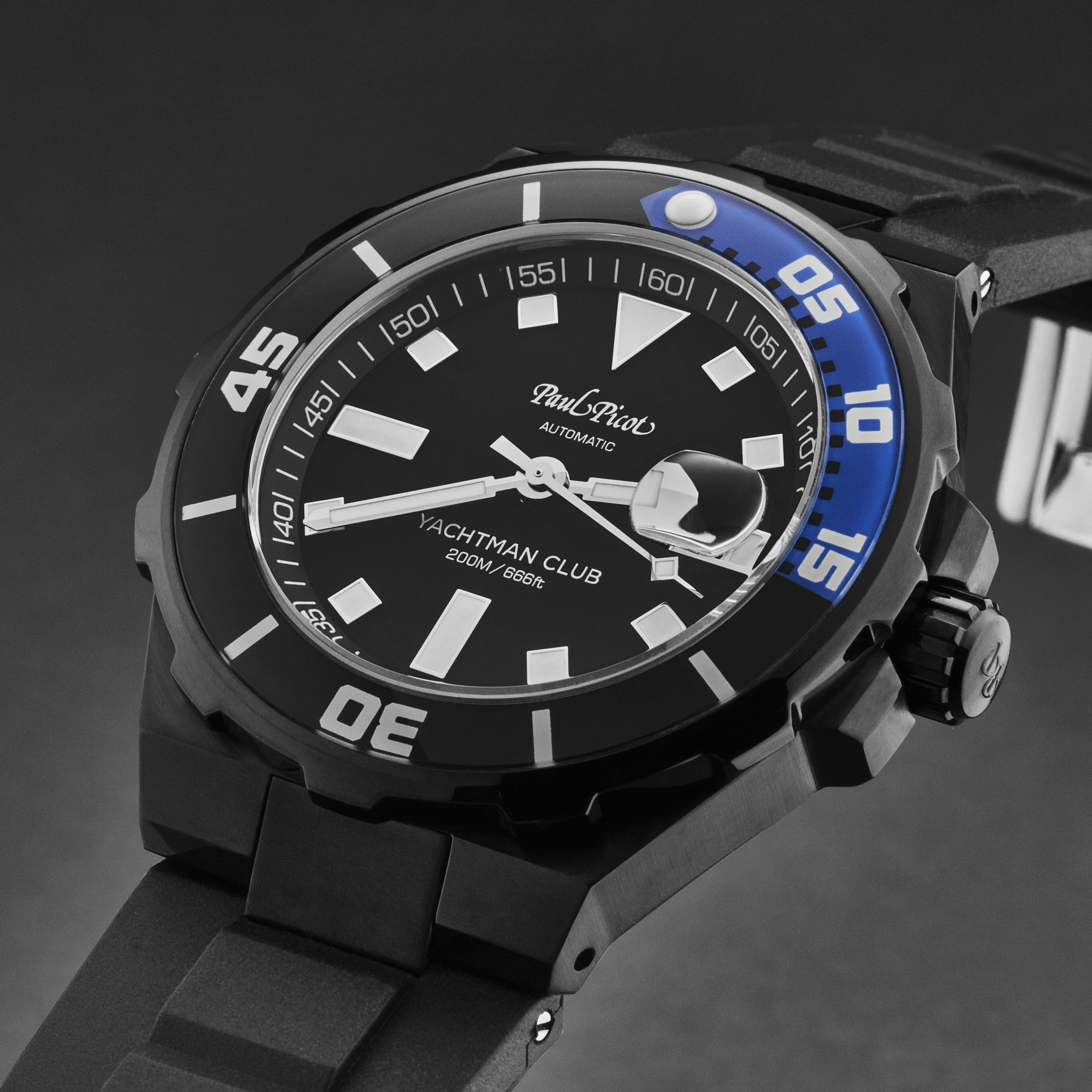 YachtmanClub P1251NNB3614CM1 / Black | Black Dial - Image 2