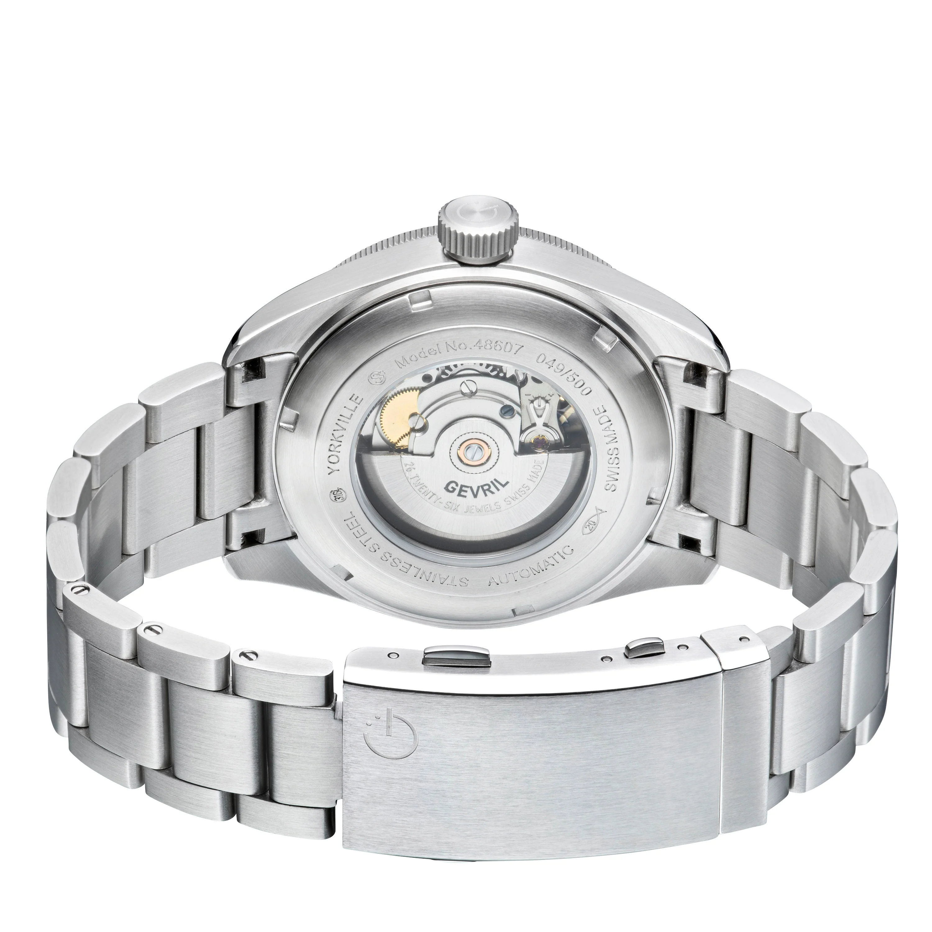 Yorkville Gevril Men's BrownDial Sellita SW200 Swiss Automatic Unidirectional Bezel Divers Watch | Brown Dial - Image 2