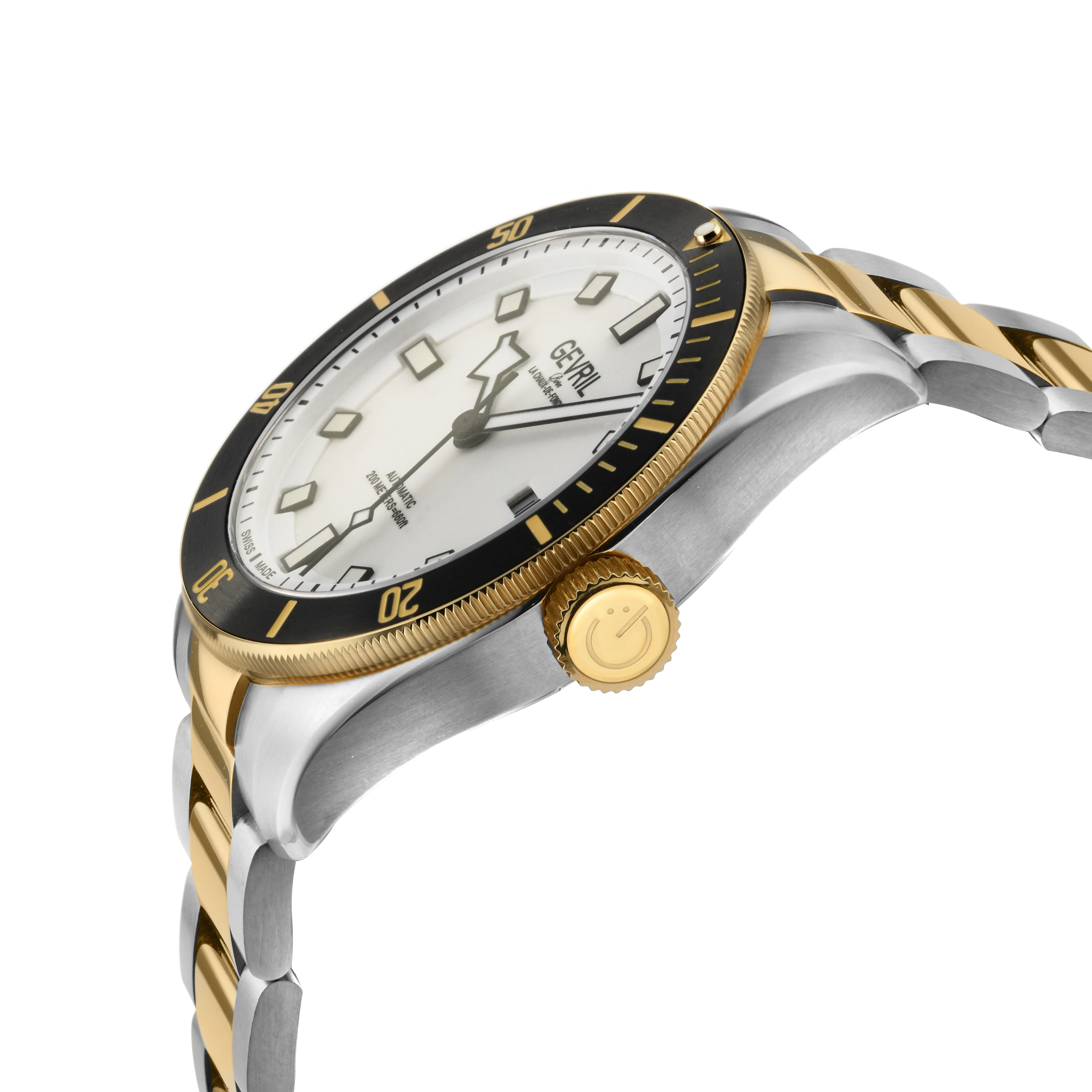 Yorkville-Diver Gevril Swiss Made Sellita SW200 “Luminous Dial” Diver Watch - Image 2