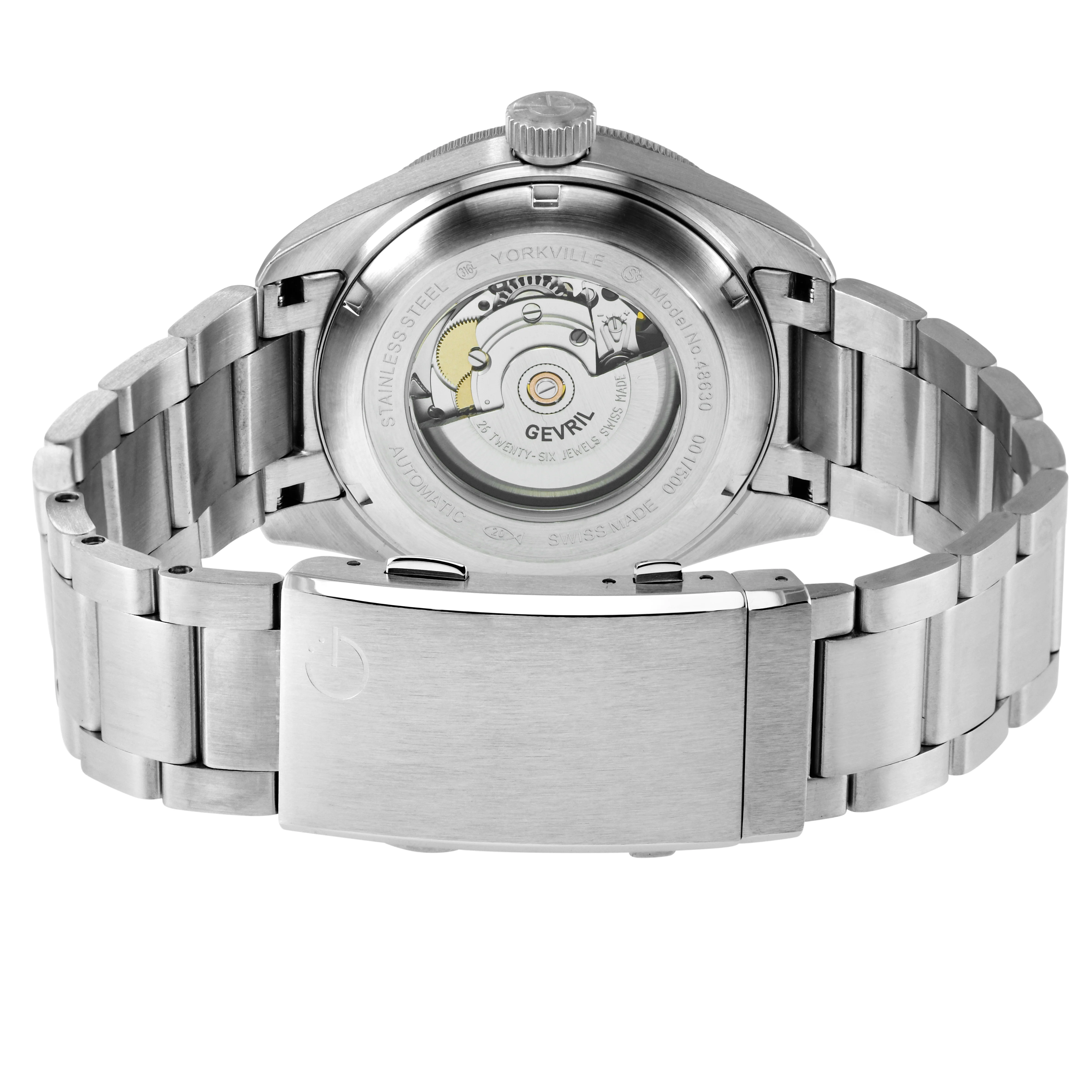 Yorkville-Diver Gevril Yorkville Sellita SW240 Swiss Automatic Diver Watch, SS Case, Blue bezel, Blue Dial | Blue Dial - Image 3