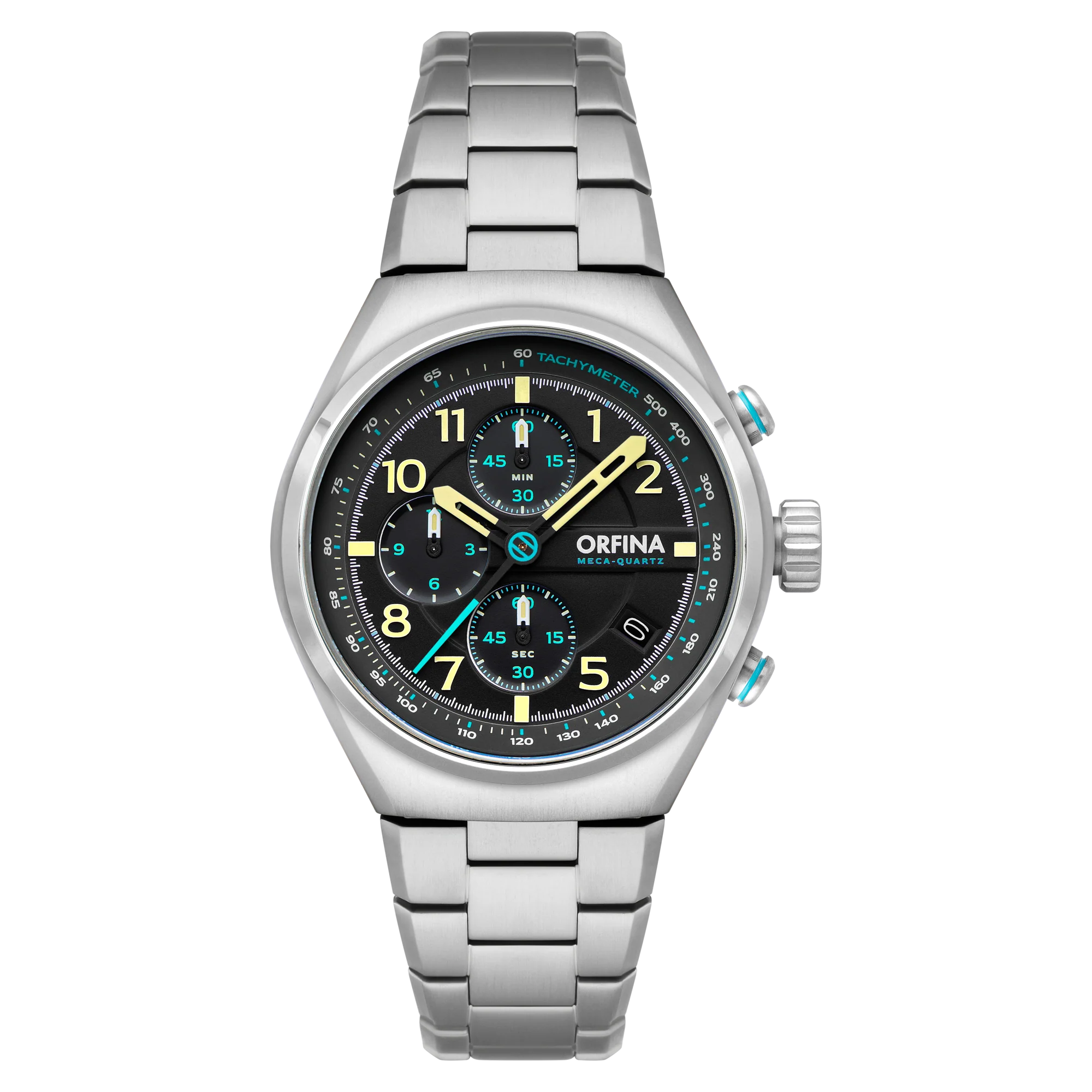 Zero-Two Chronograph Black /Stainless Steel | Black Dial